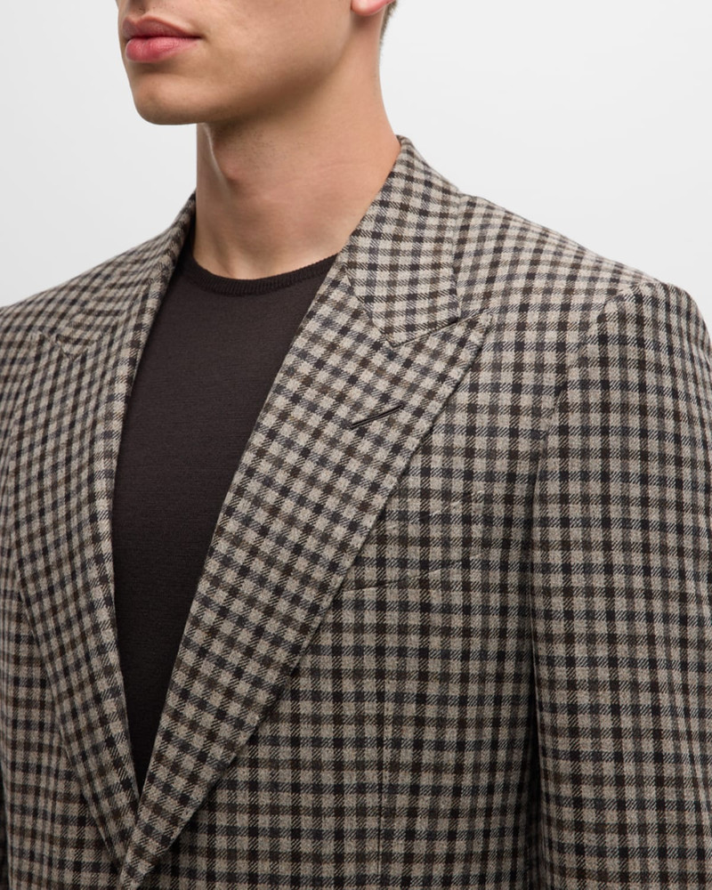 Men's Damier Shelton Check Sport Coat 5