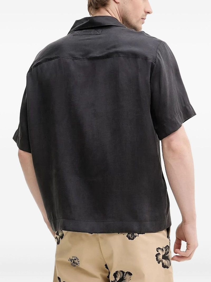 HUGO revere-collar short-sleeve shirt outlook