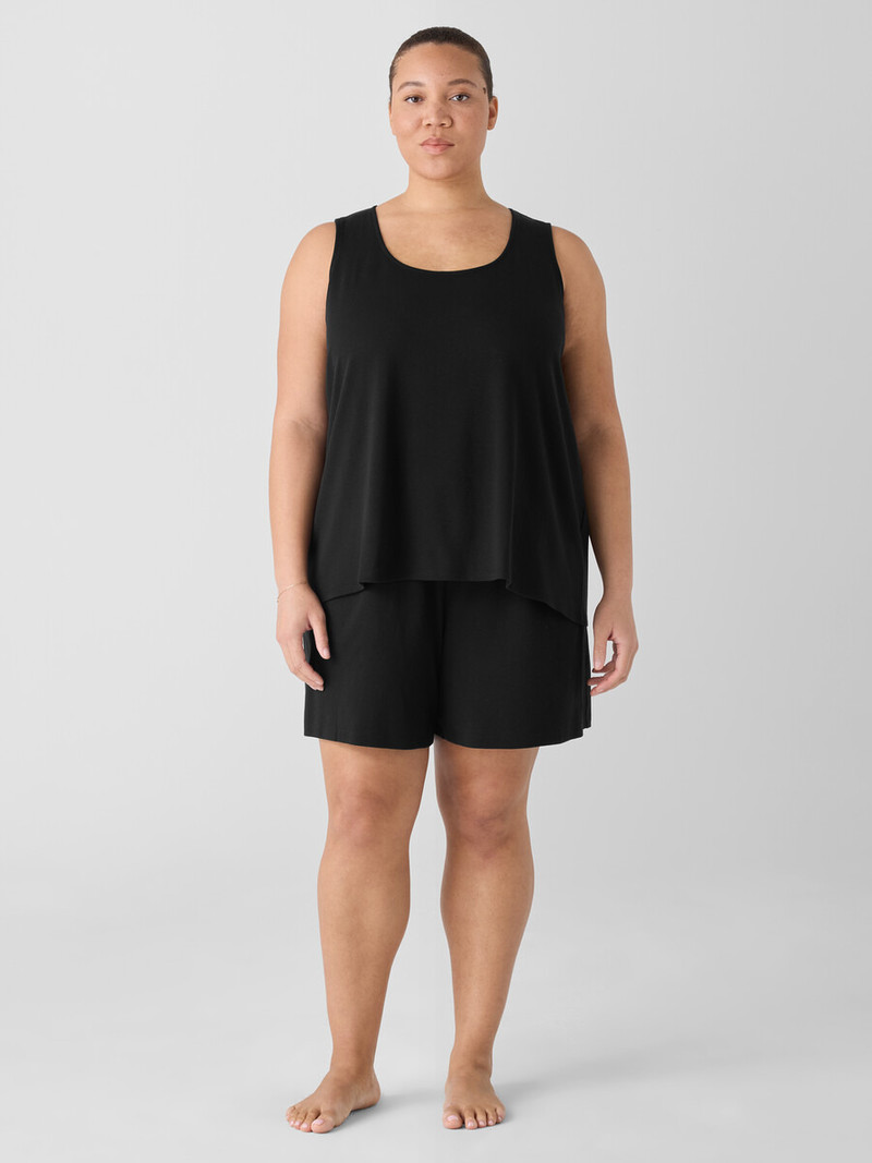 Organic Cotton Interlock U-Neck Sleep Tank 6