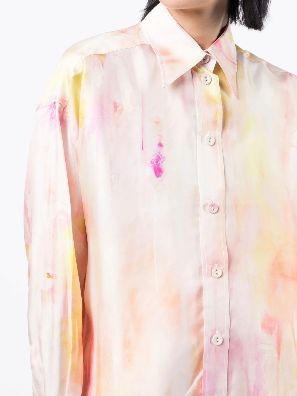 tie-dye pattern shirt - 5