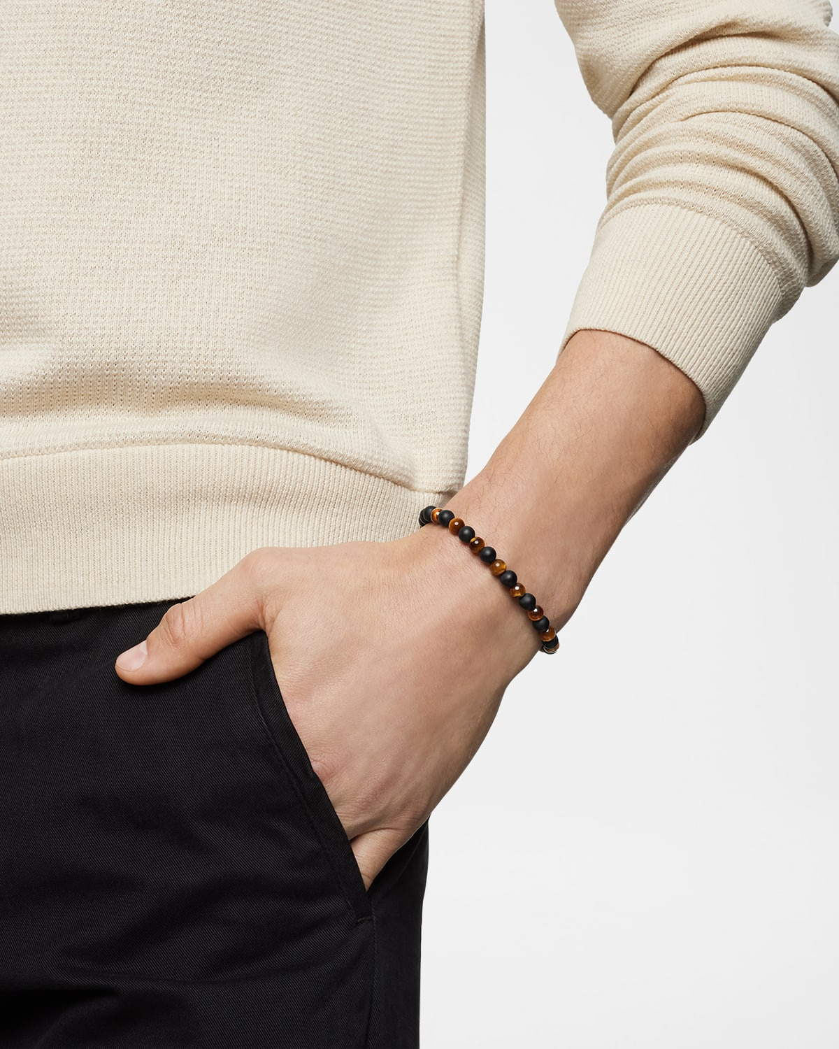 6mm Men's Spiritual Bead Bracelet - 6