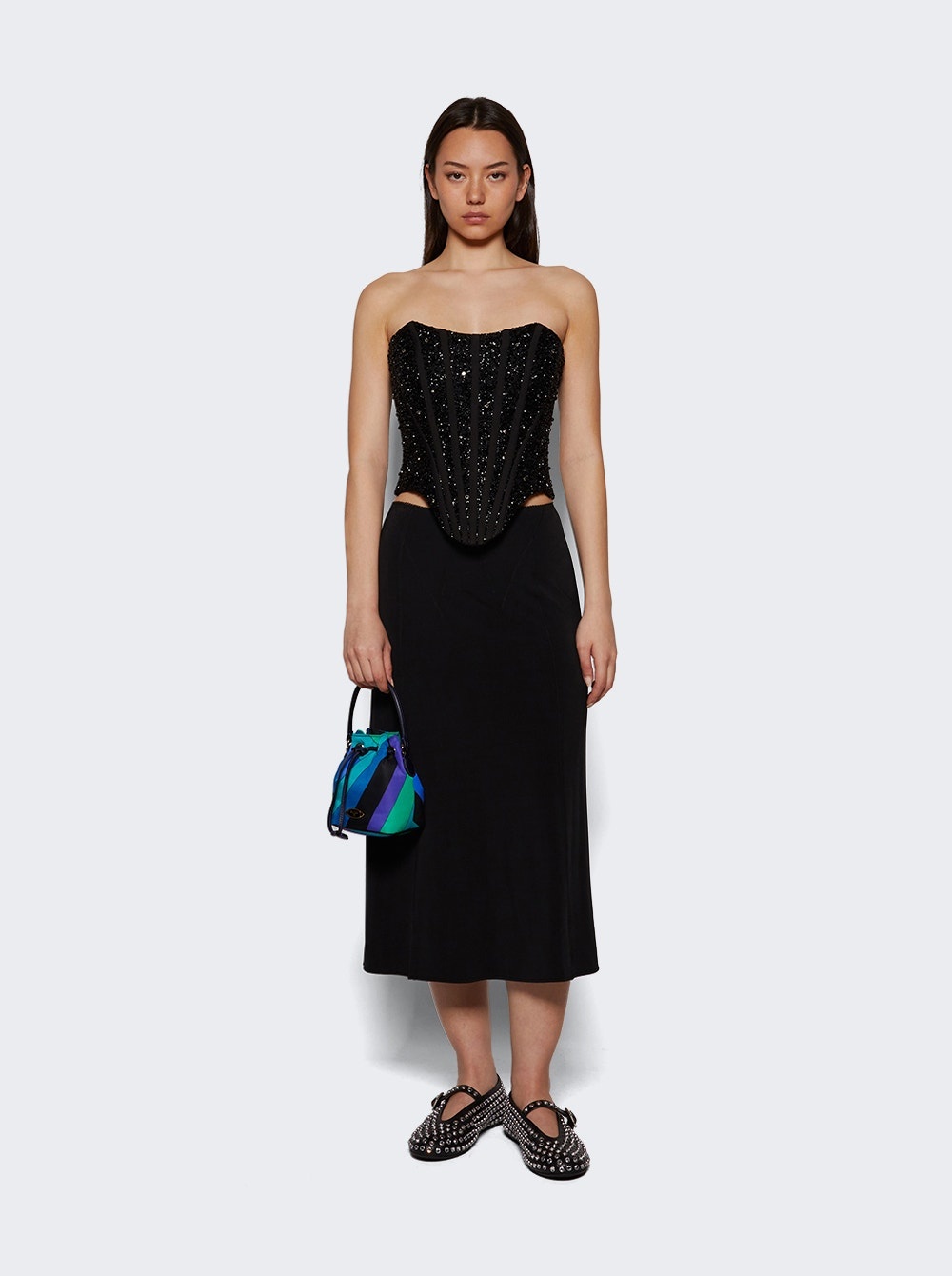 Jupe Midi Lenght Skirt Black - 5