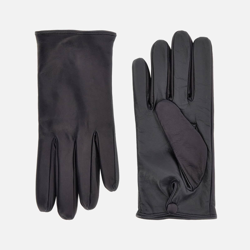 Touch Gloves in Leather Blue 1