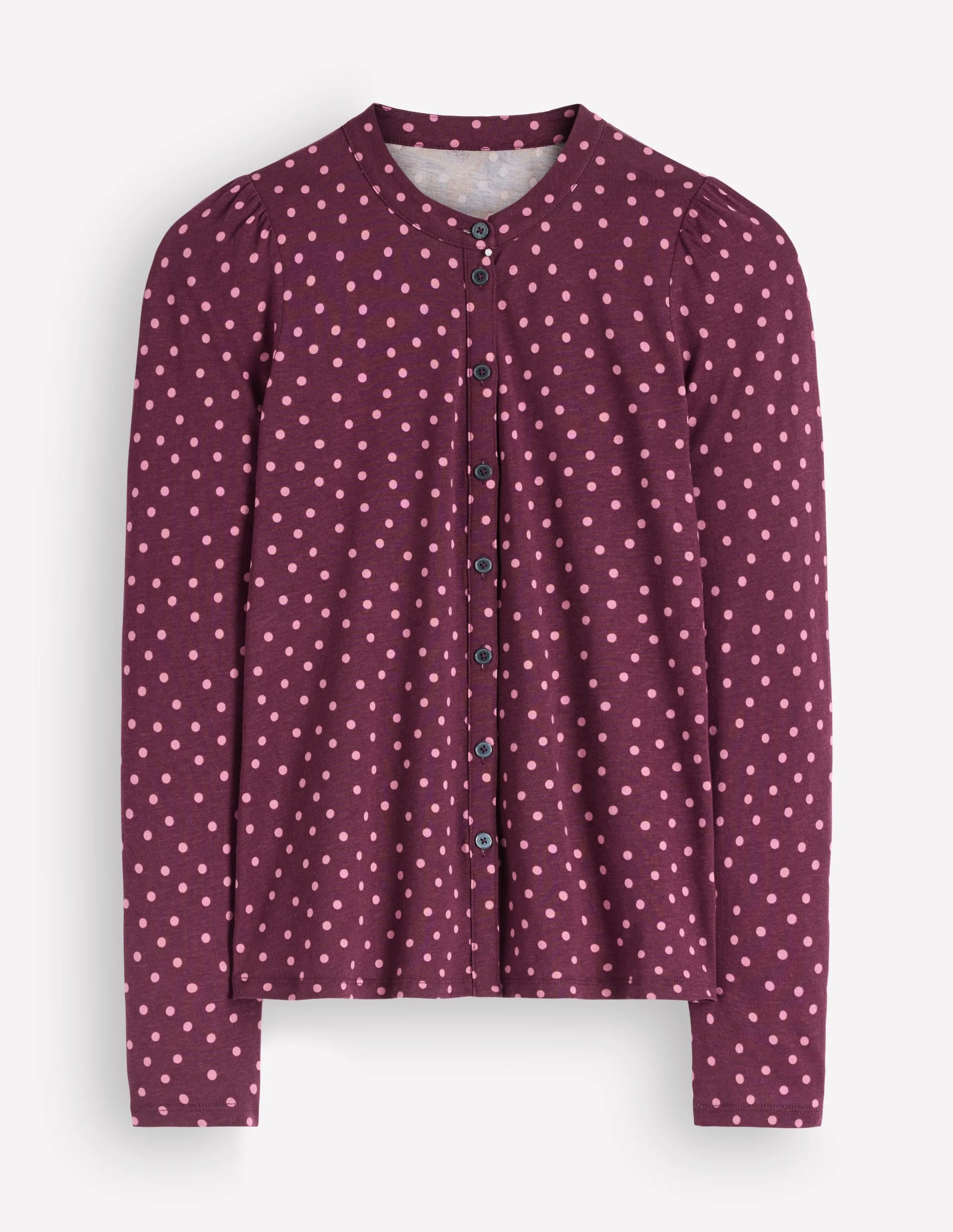 Supersoft Puff Sleeve Shirt-Winetasting, Painting Dot - 1