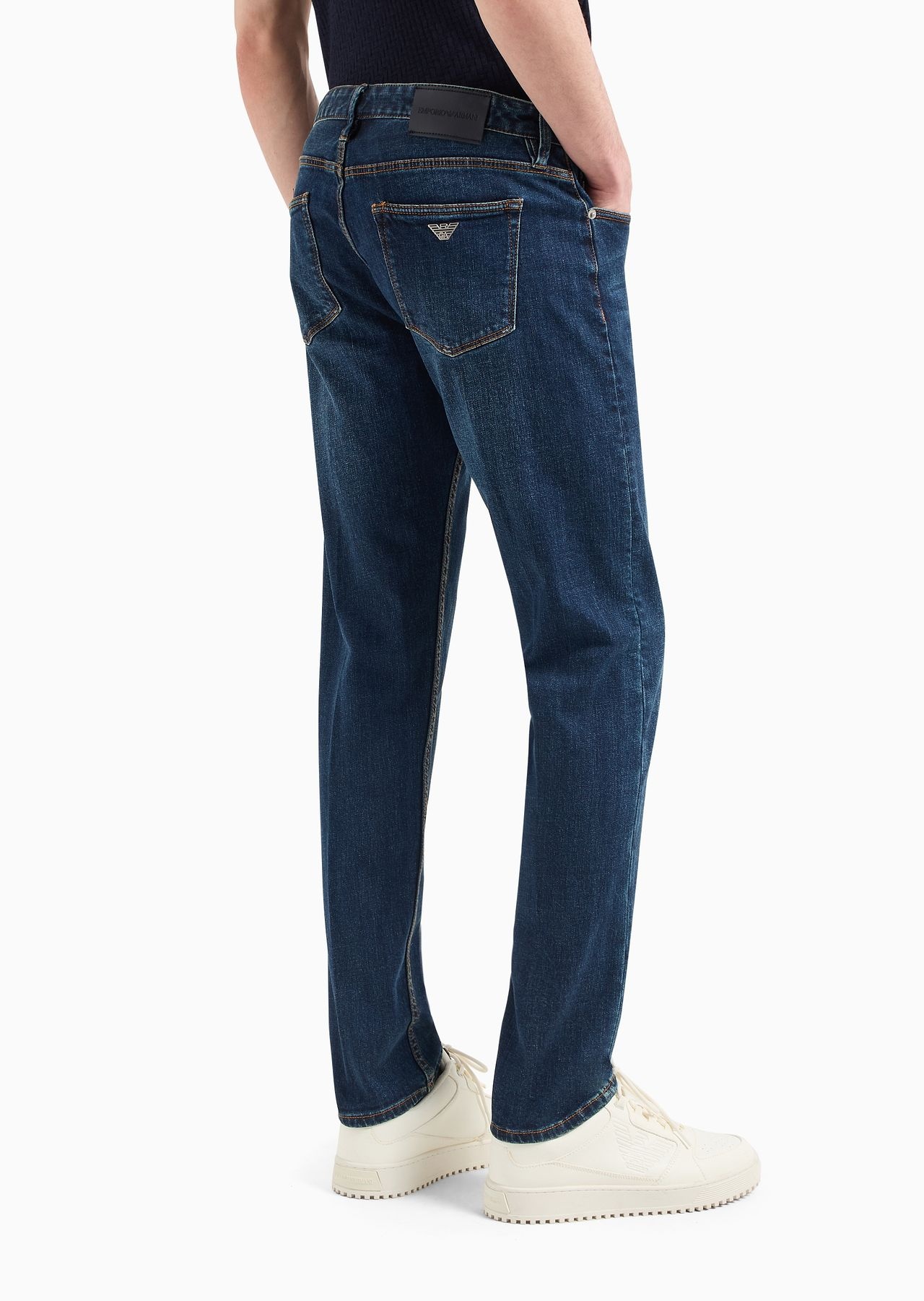 J75 Slim-fit, washed stretch-denim jeans - 3