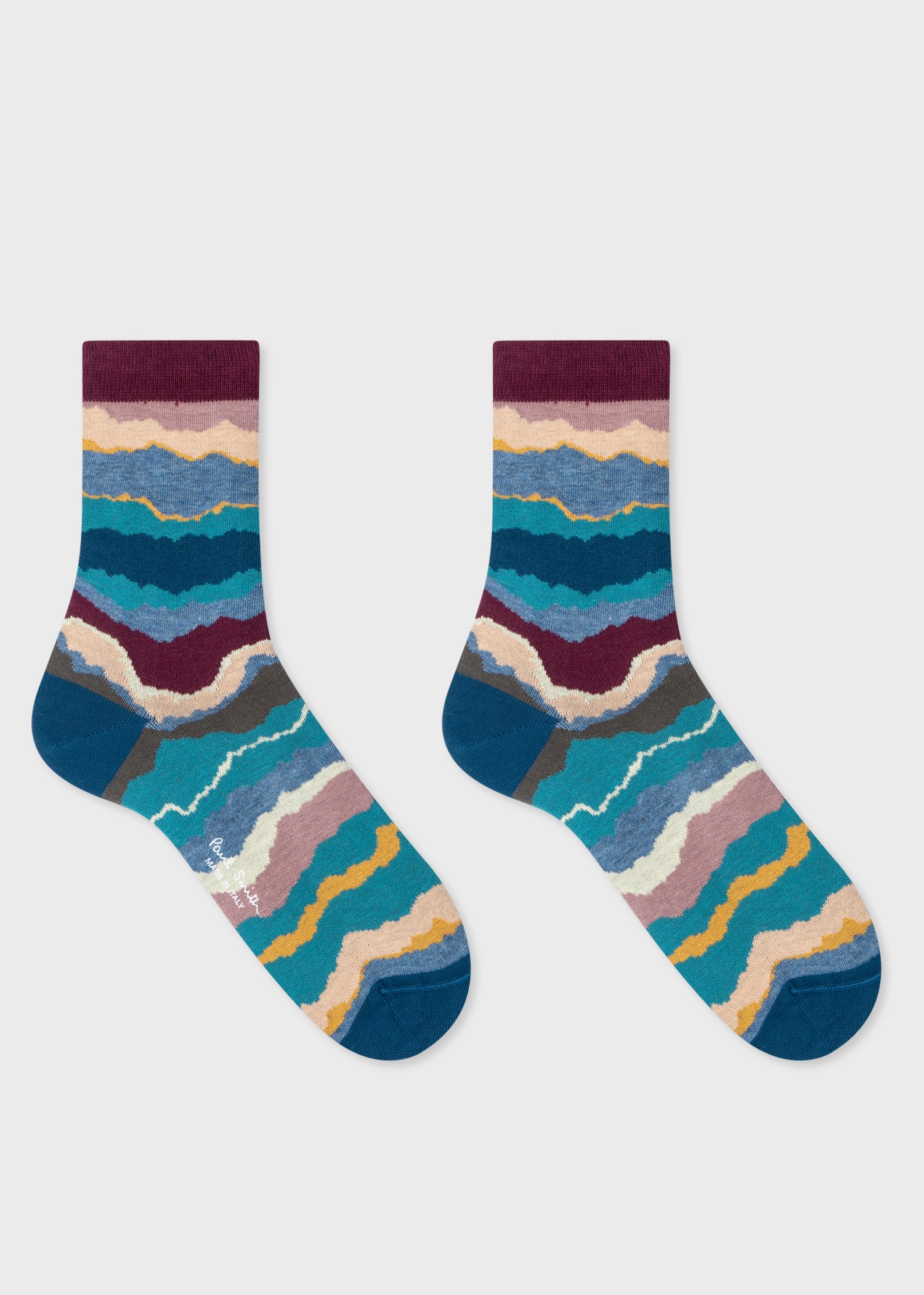 Women's 'Torn Stripe' Three Pack Socks - 5