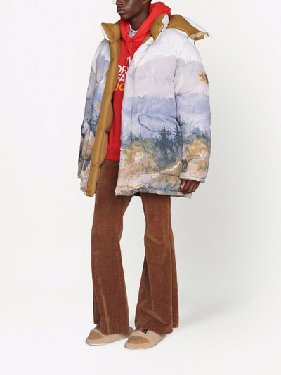 GUCCI x The North Face printed padded down coat outlook