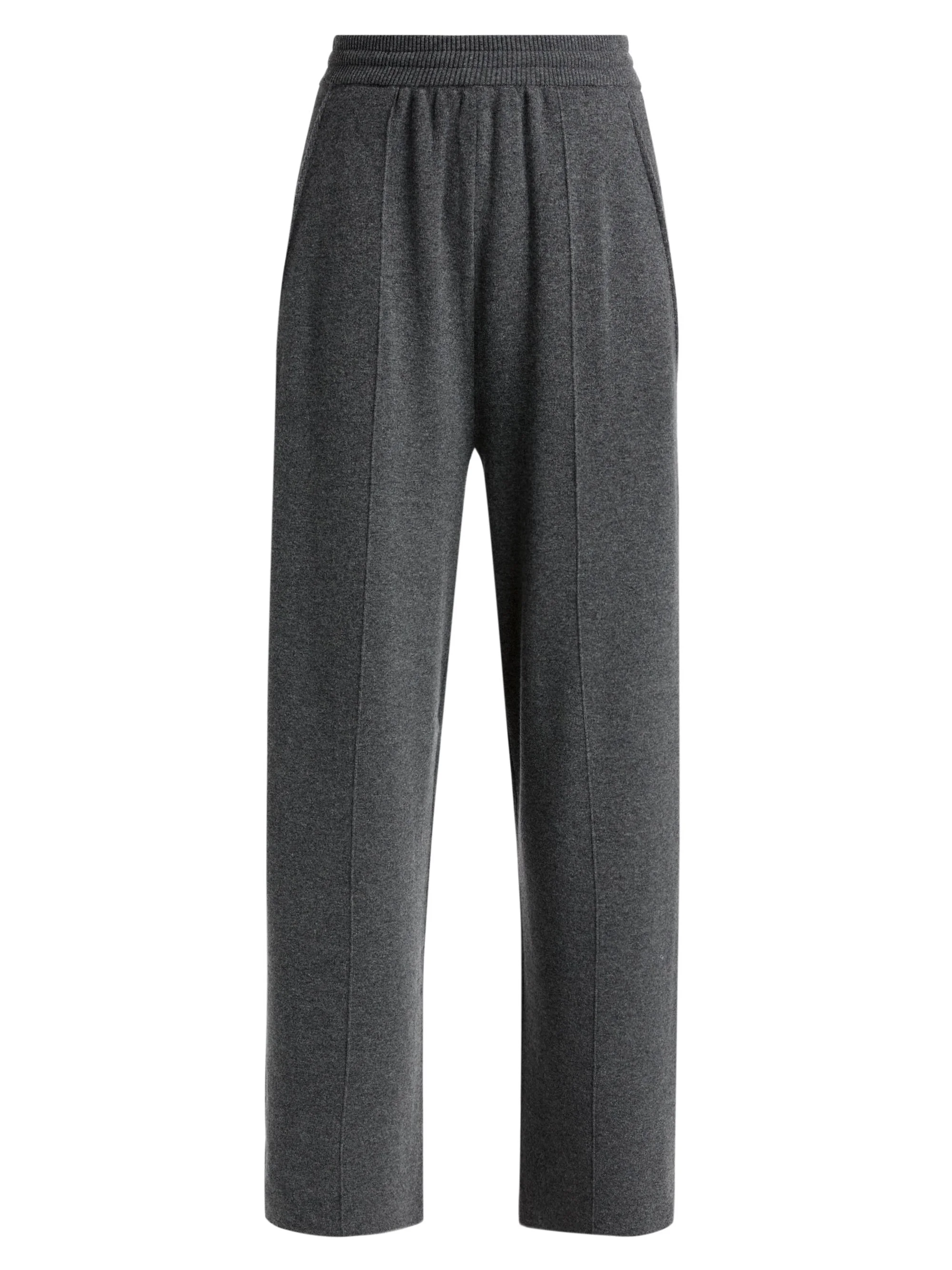 Women's Stretch-Wool-Cashmere Relaxed Trousers - Dove - 1