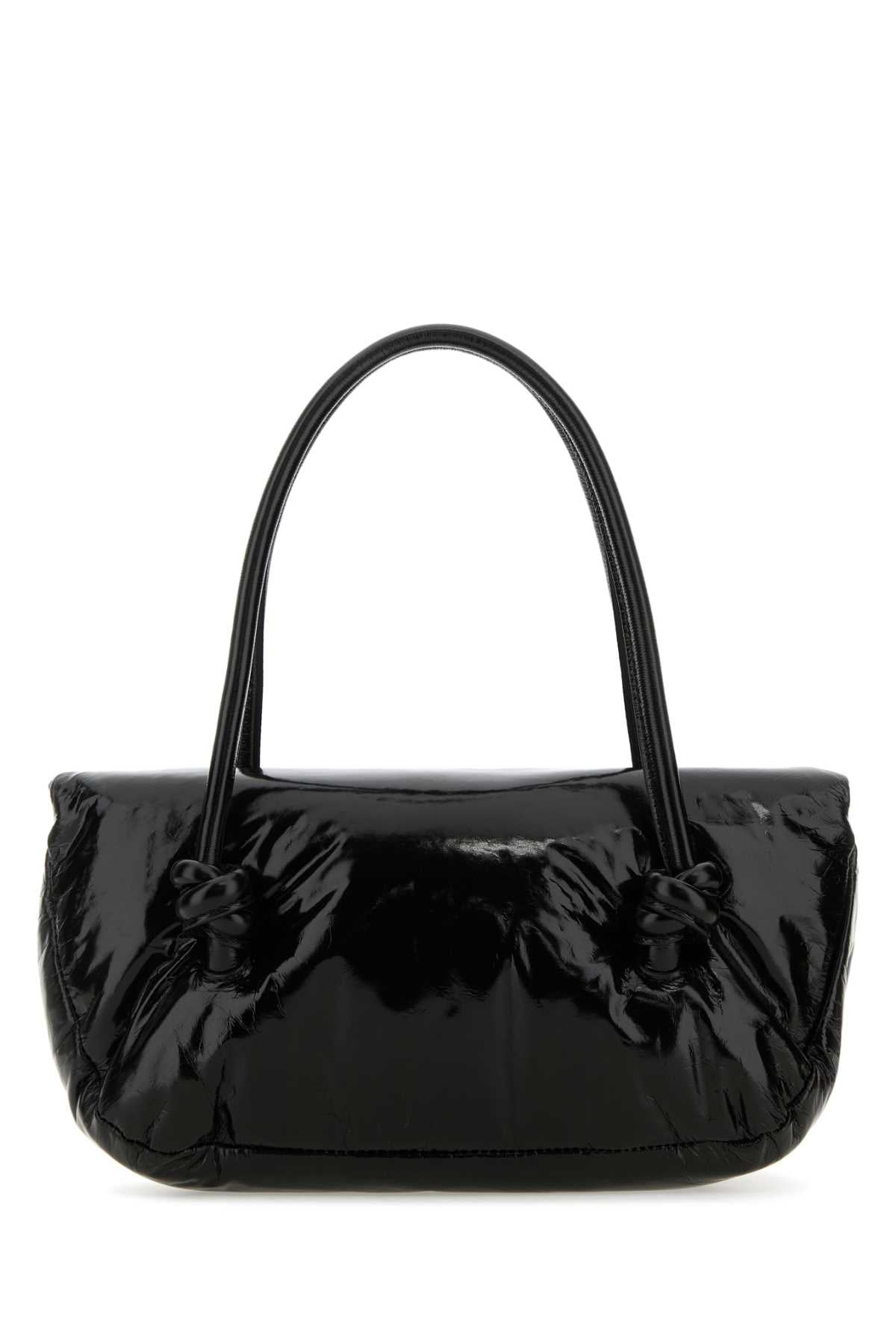 Jil Sander Women Black Leather Small Knot Handle Handbag - 3