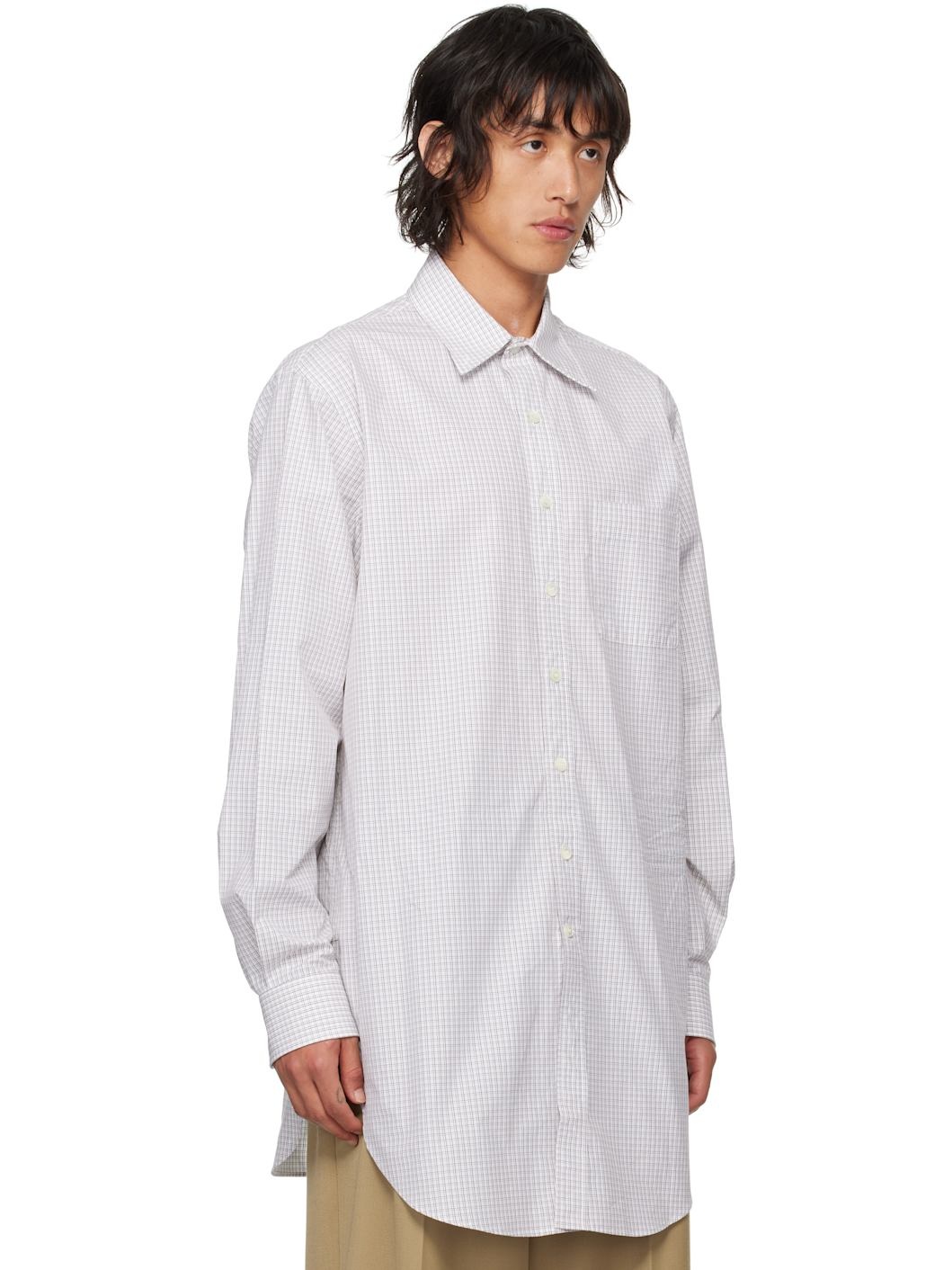 White Check Shirt - 4