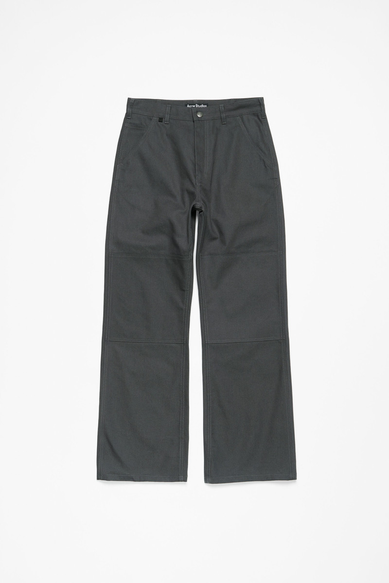 Patch canvas trousers - Dark grey 1