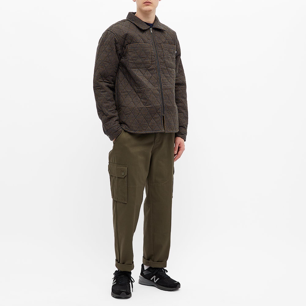 Stussy Mini Check Quilted Zip Shirt - 7