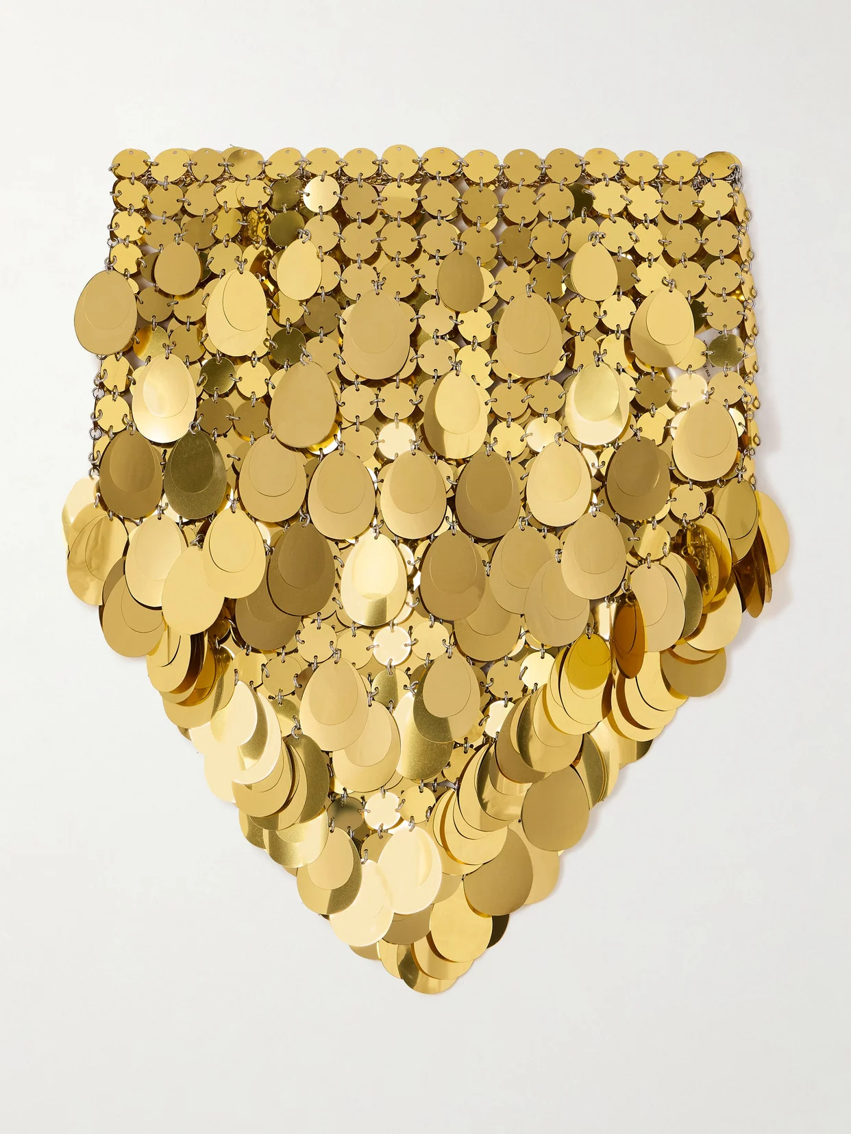 Sparkle Assembly Paillette-embellished Chainmail Mini Skirt - 1