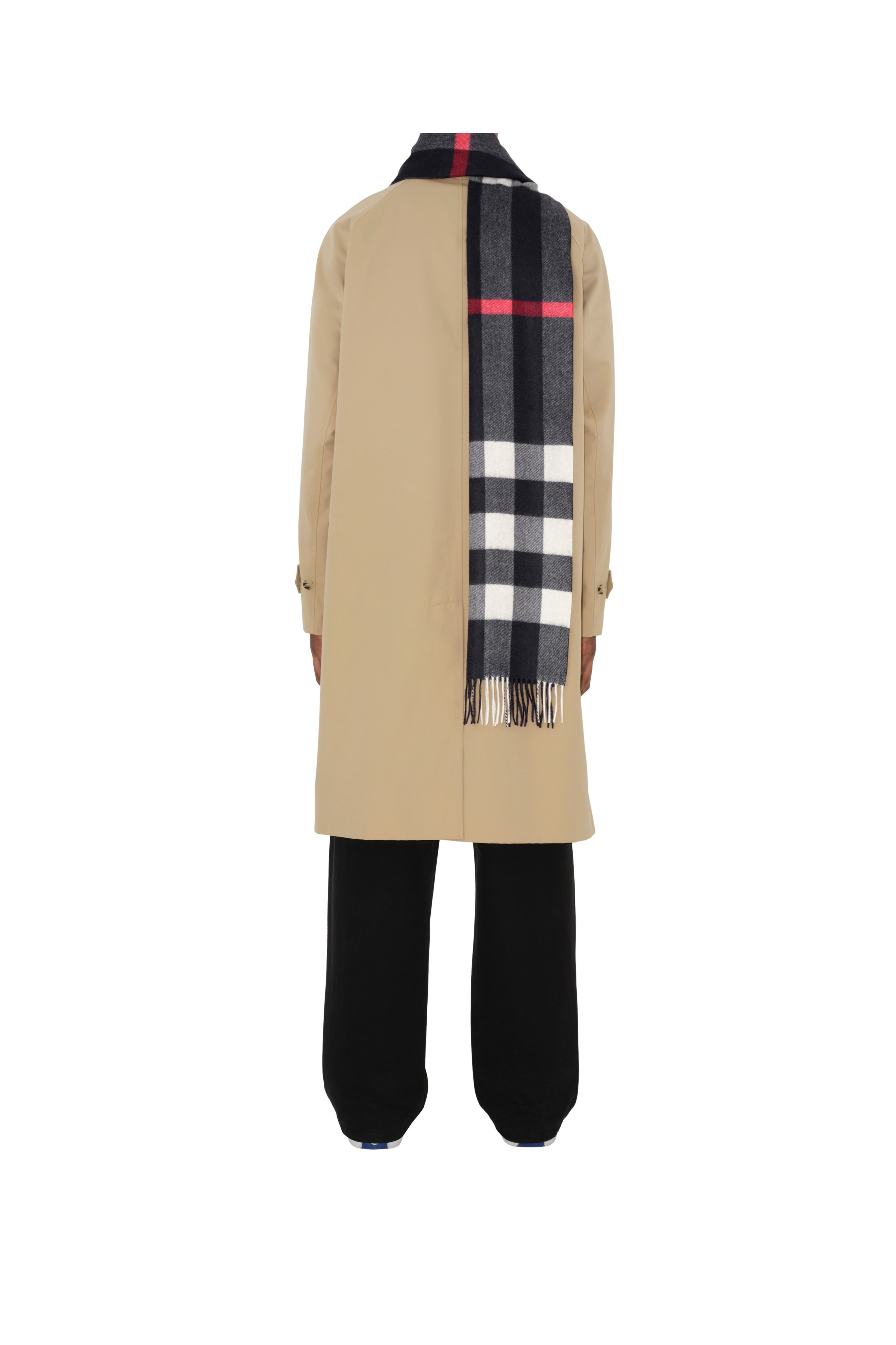 burberry Check Cashmere Scarf in Navy at Nordstrom - 6
