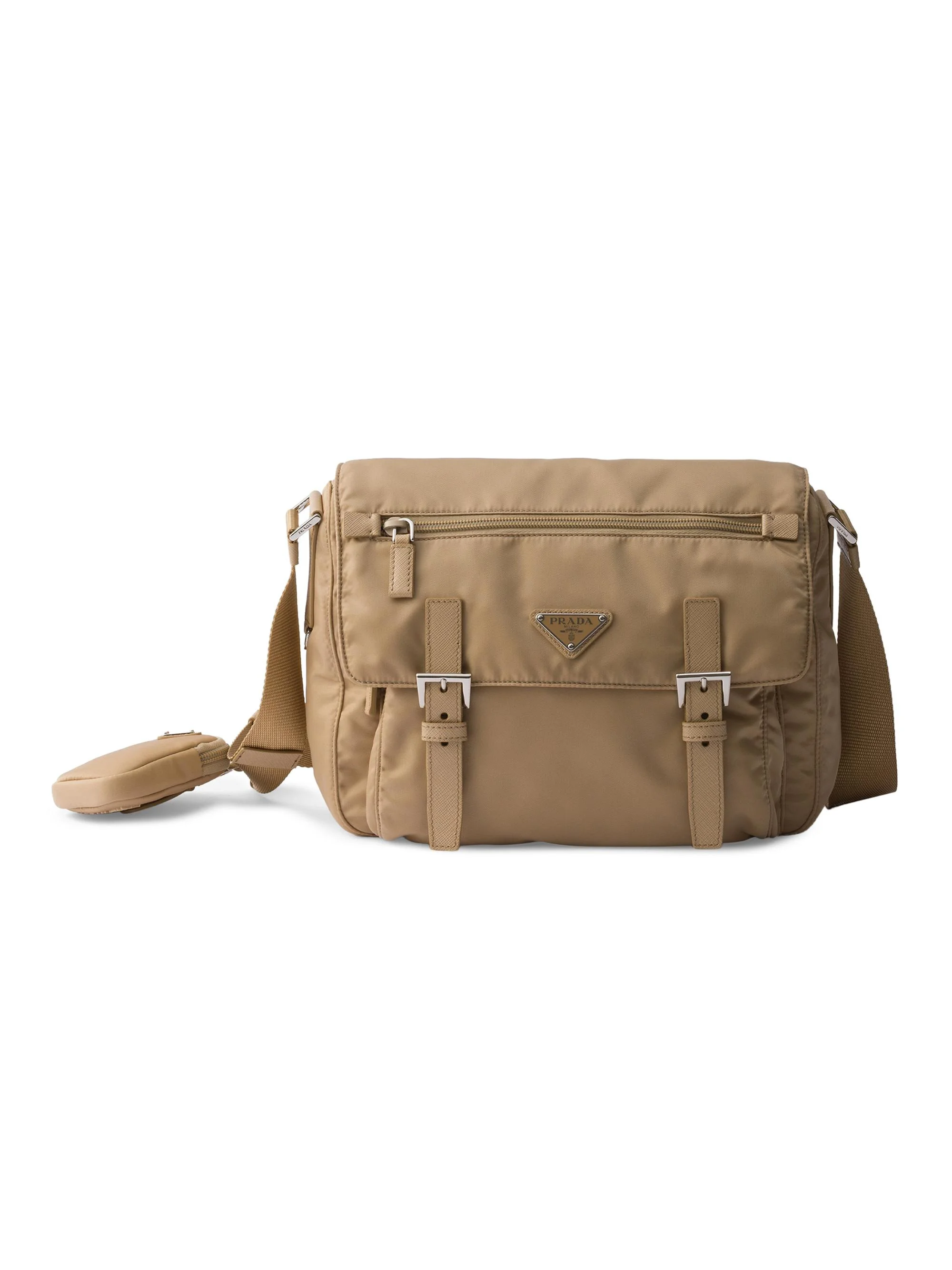 Women's Re-Nylon Shoulder Bag - Sand - 1