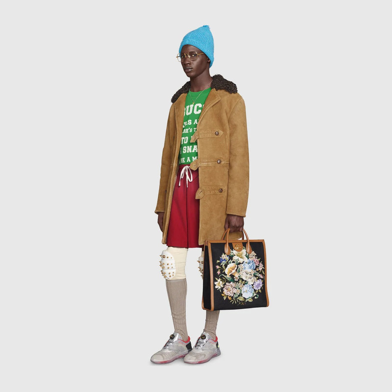 Tote bag with floral embroidery 5