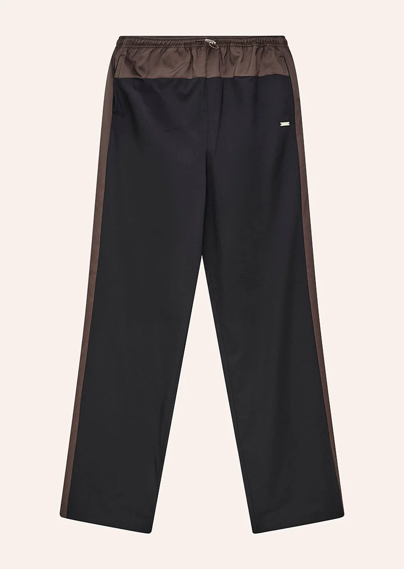 HALO PANT IN BLACK & COFFEE - 1