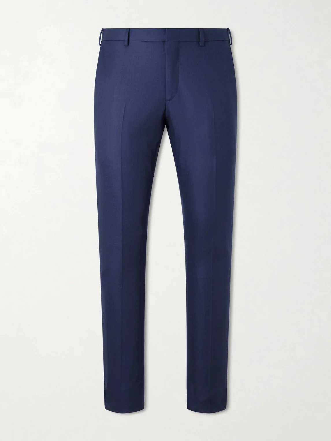 Straight-Leg Wool Trousers - 1