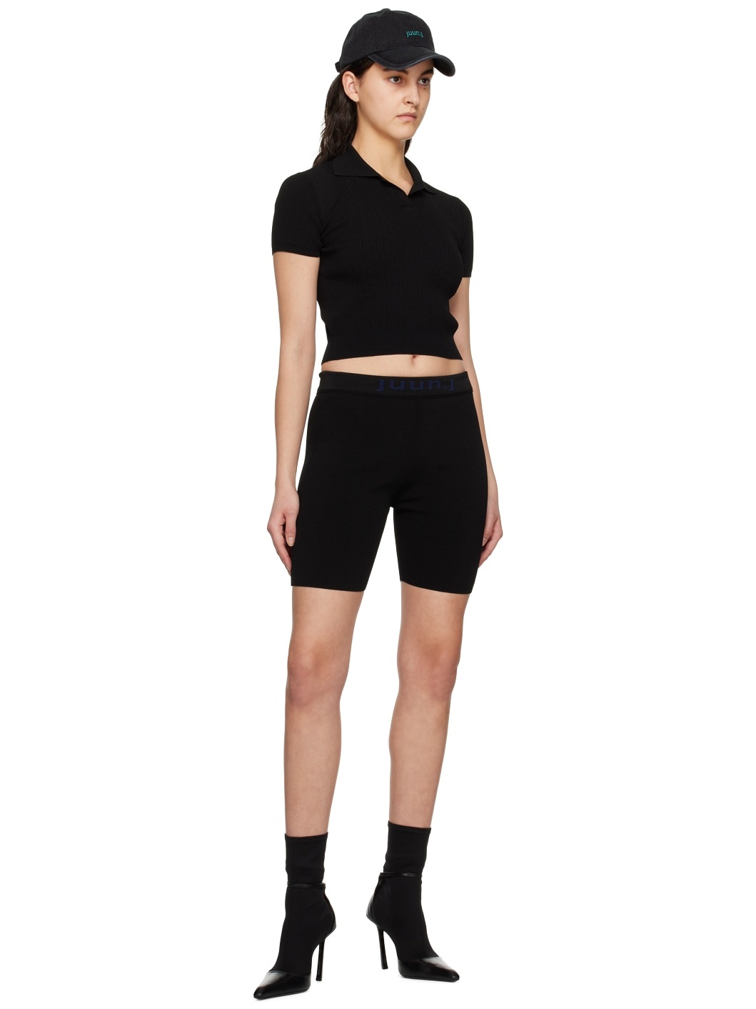 Black Bicycle Shorts - 4