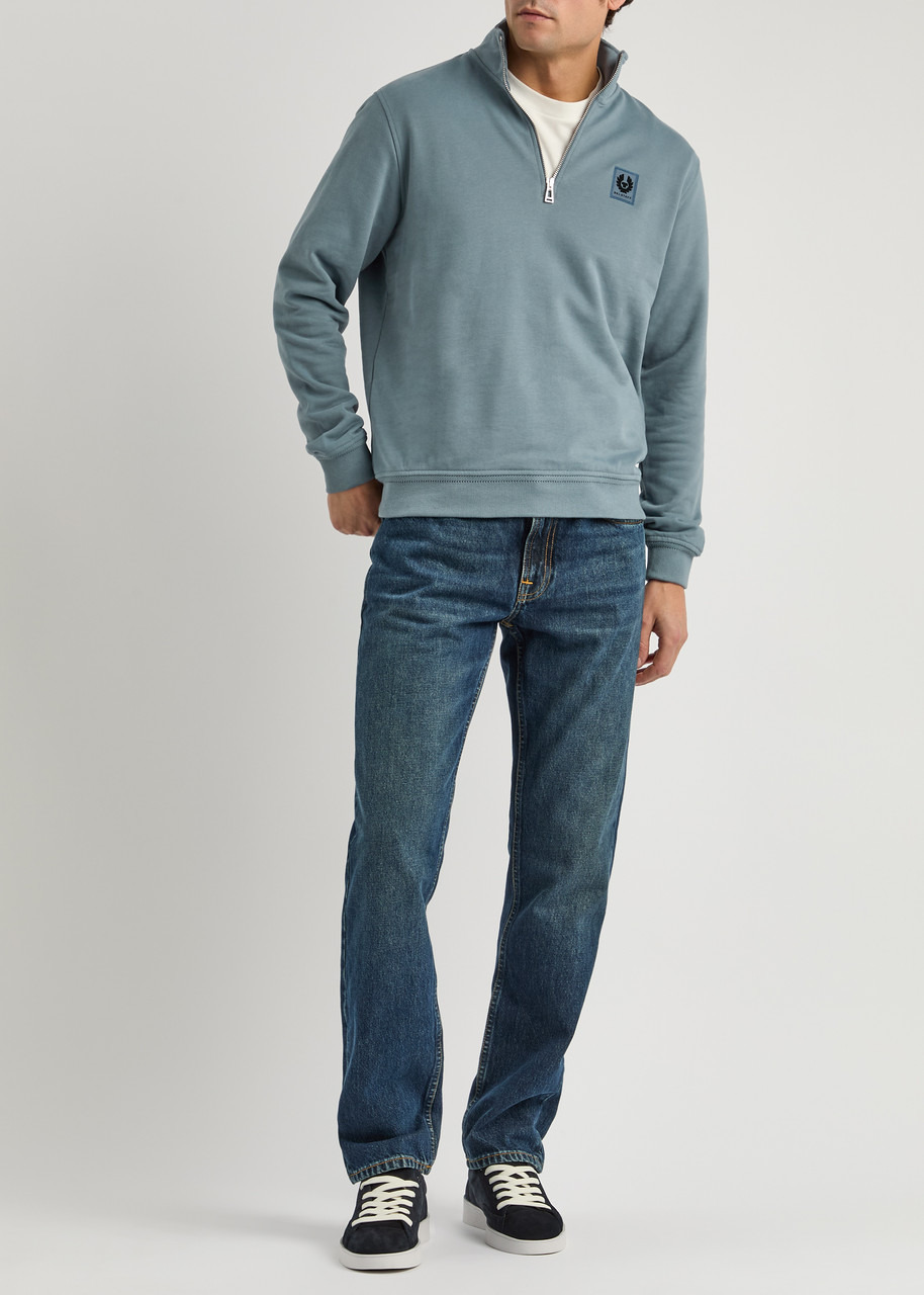 Belstaff Half-zip Logo Cotton Sweatshirt - 4