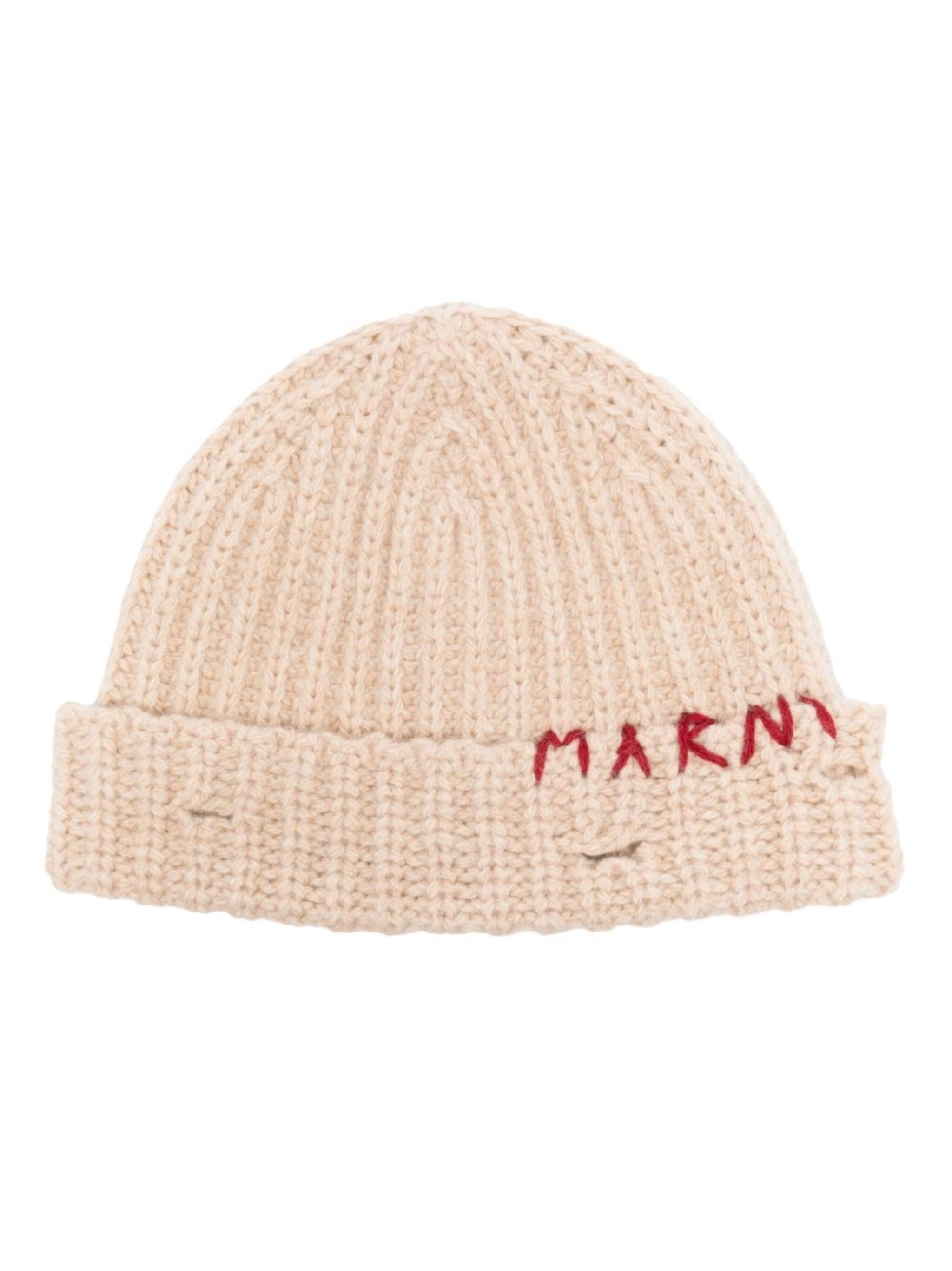 logo-embroidered beanie - 1