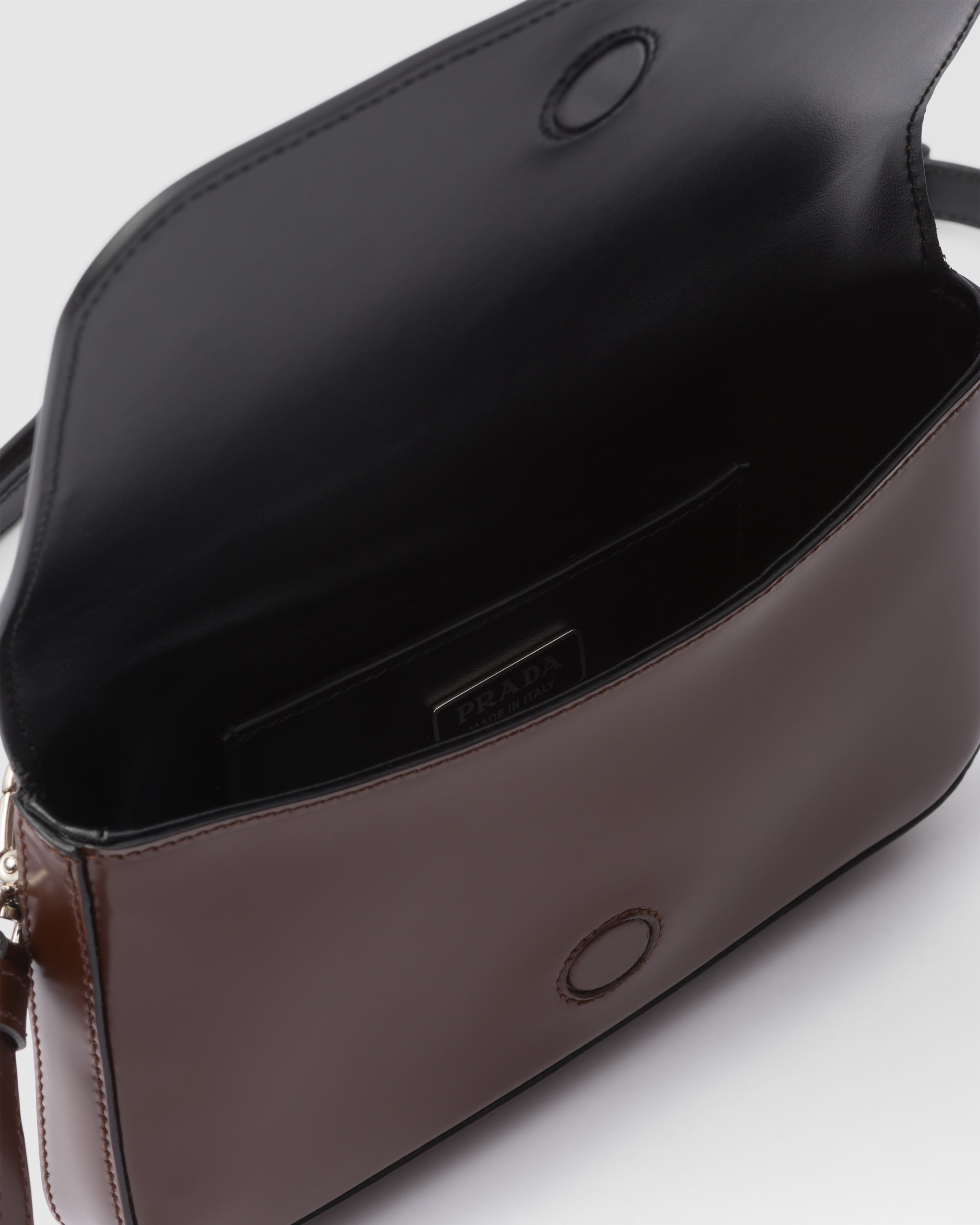 Brushed leather mini-bag with shoulder strap - 4