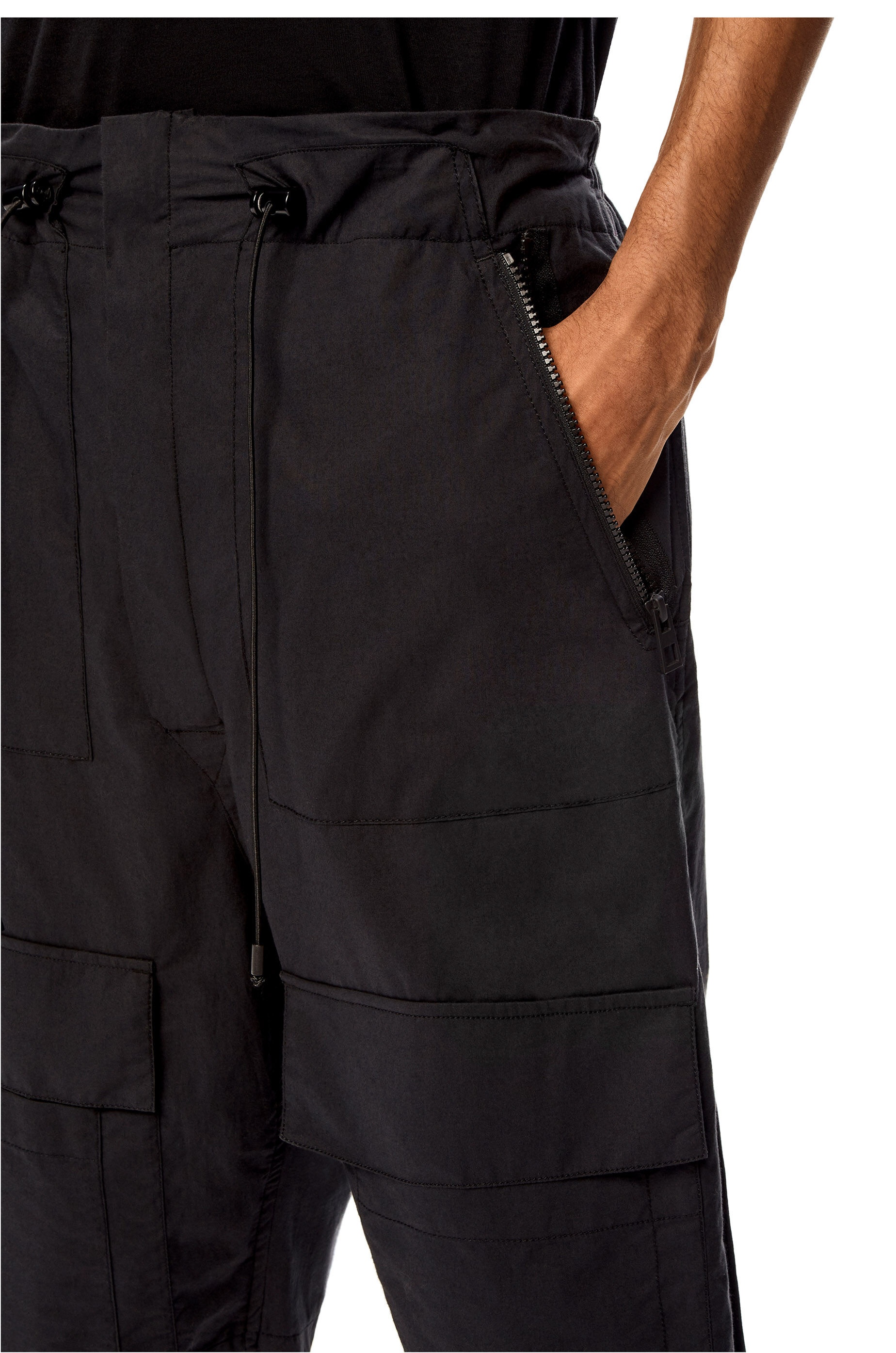 Utility cargo bermuda shorts in cotton - 5