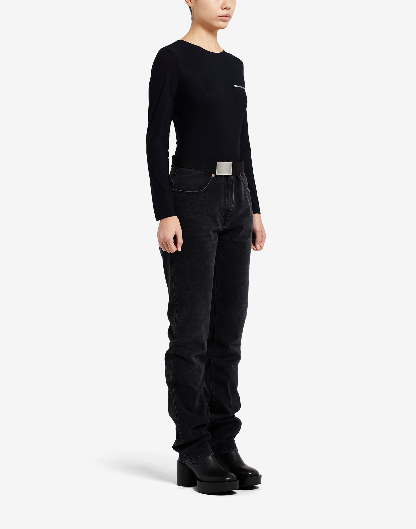 Buckled belt jeans - 3