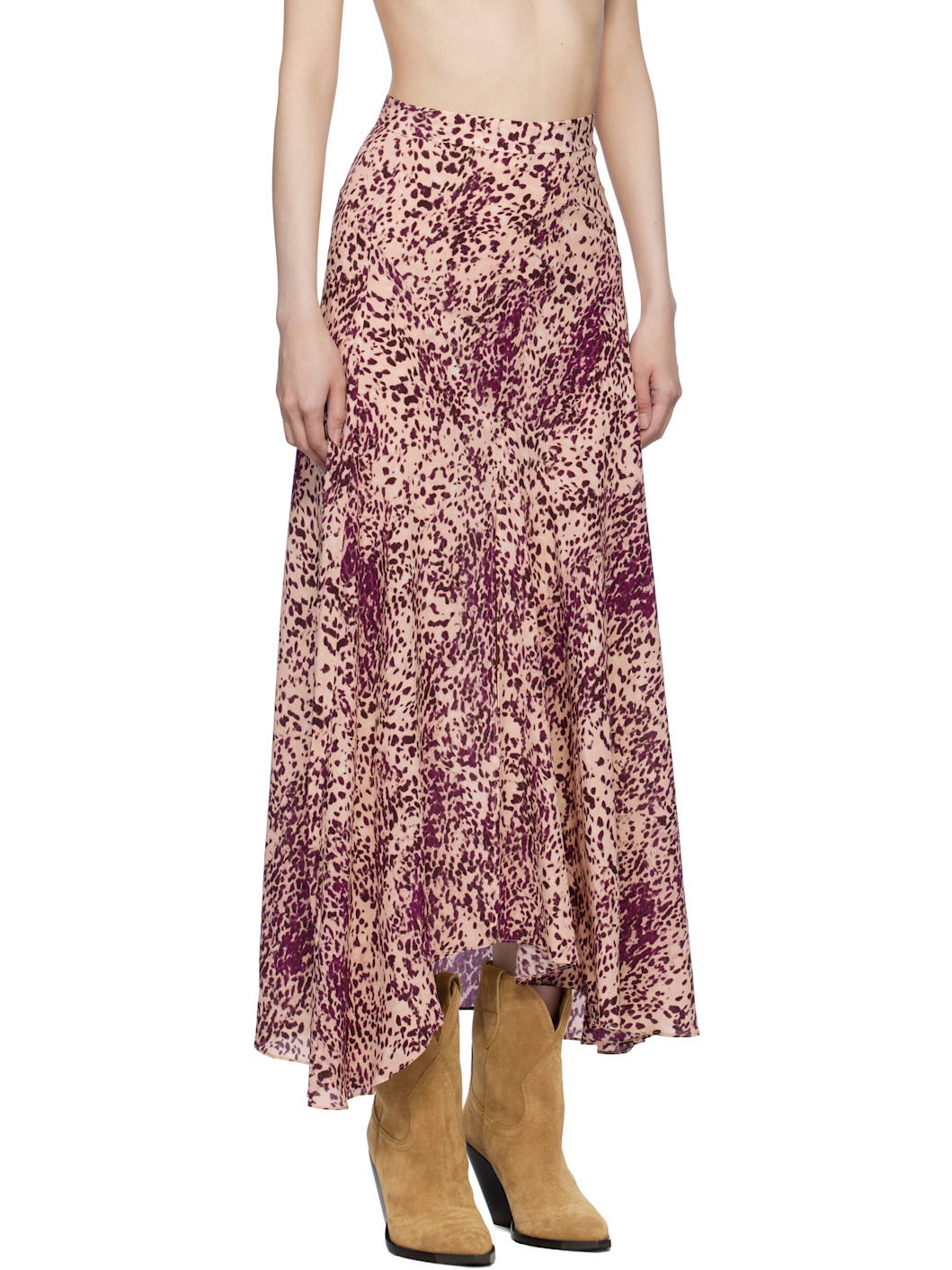 Purple Sakura Maxi Skirt - 2