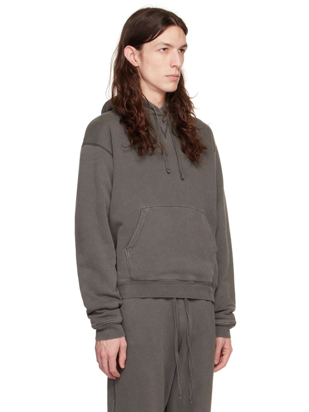 Gray Thermal Hoodie - 2