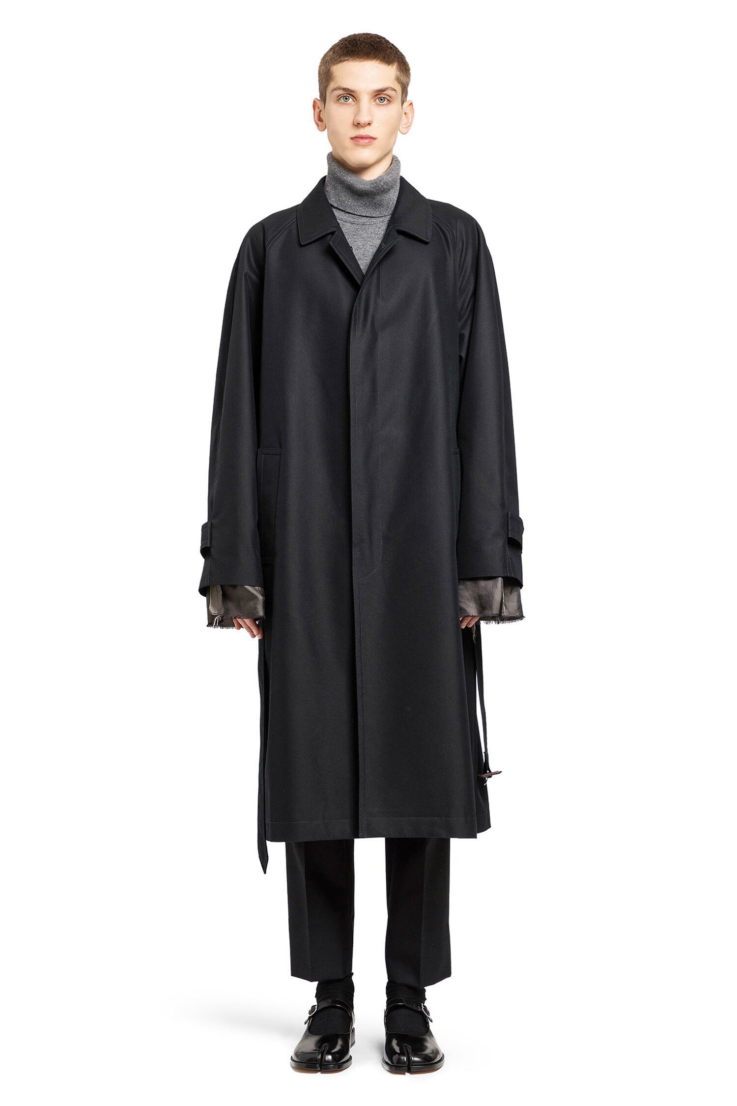 Cotton-Nylon-Trench-Coat - 1