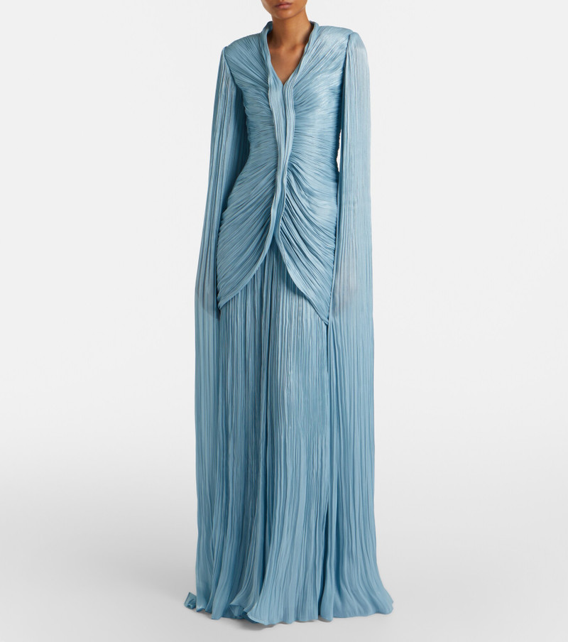 MARMAR HALIM Draped pleated gown outlook