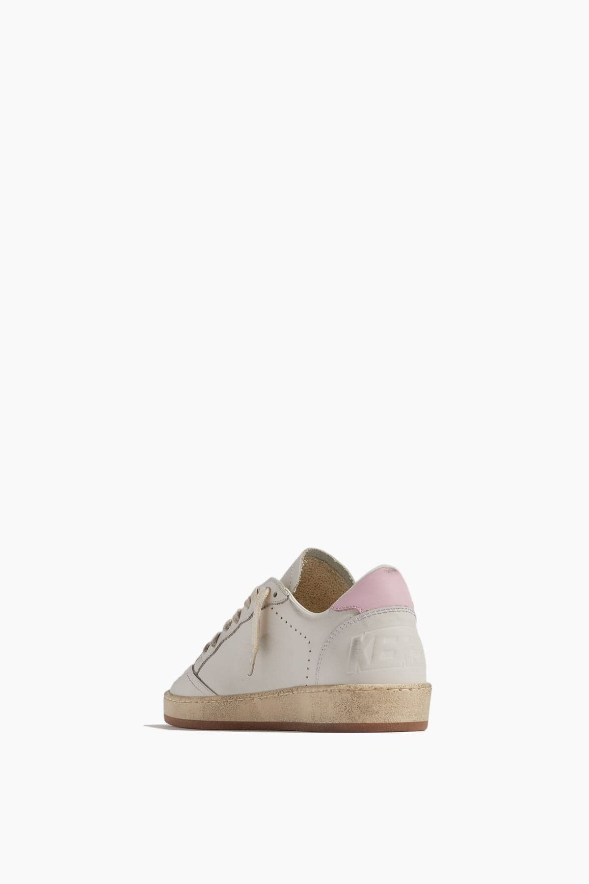 Ball Star Sneaker in White/Platinum/Orchid Pink - 3