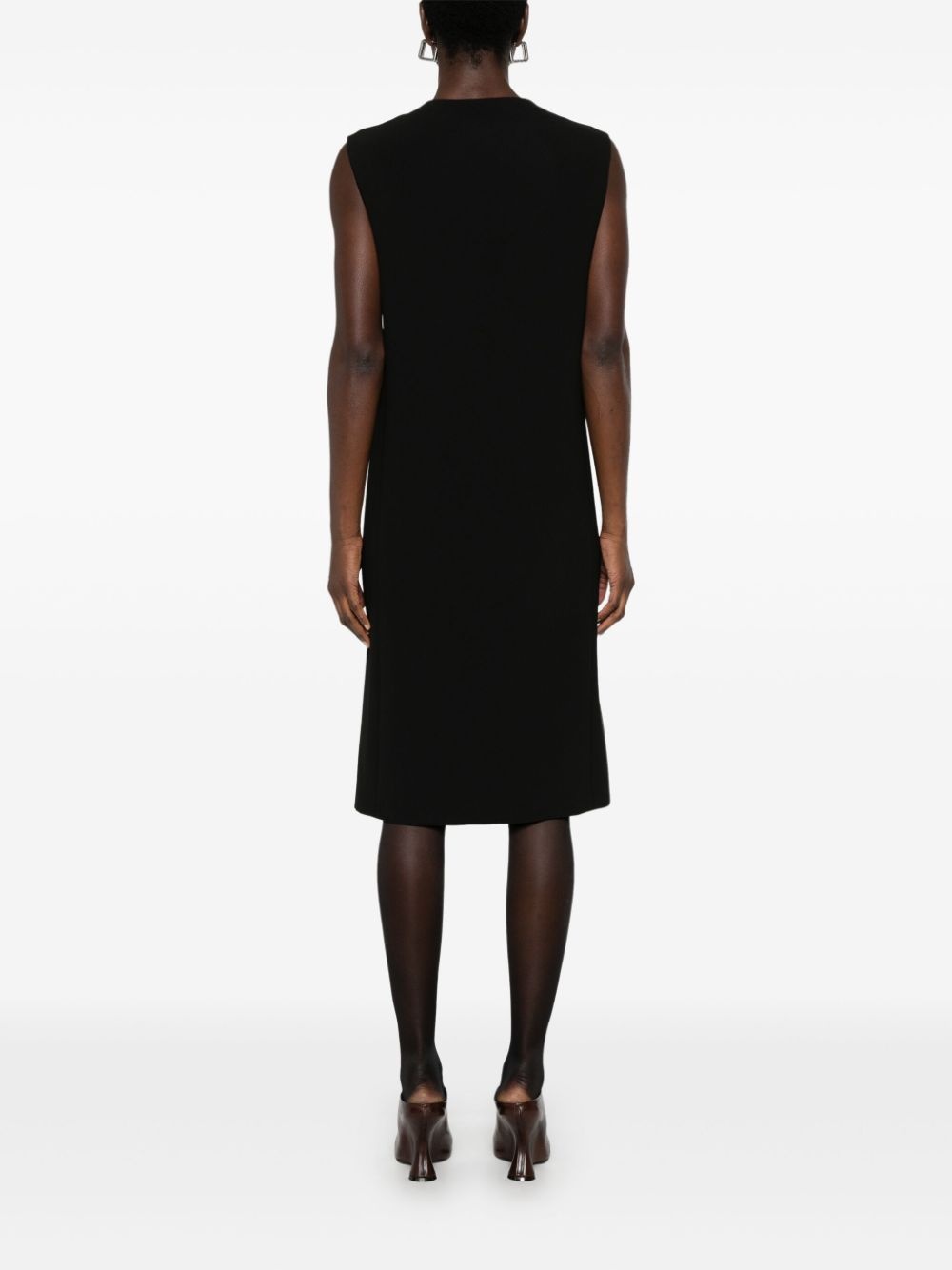 crepe midi dress - 4