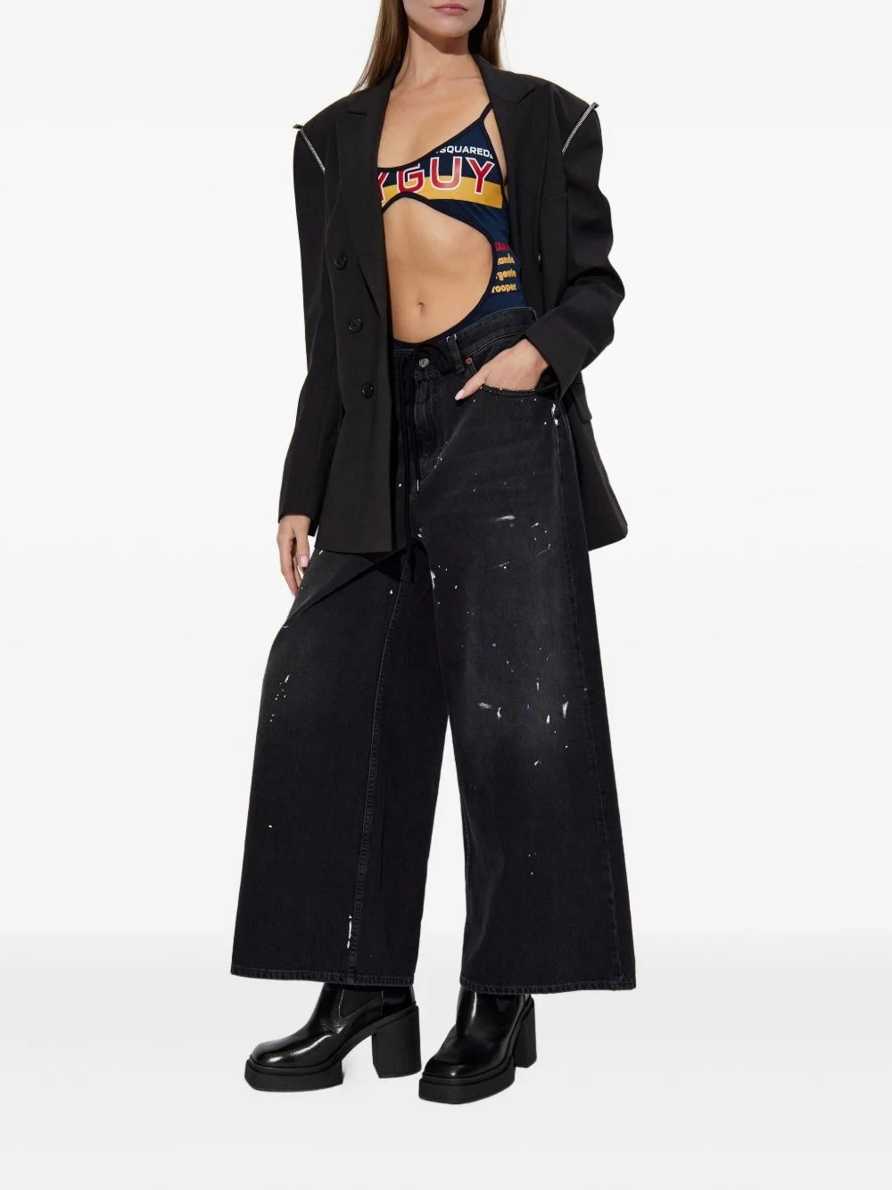 Printed bodysuit - 1