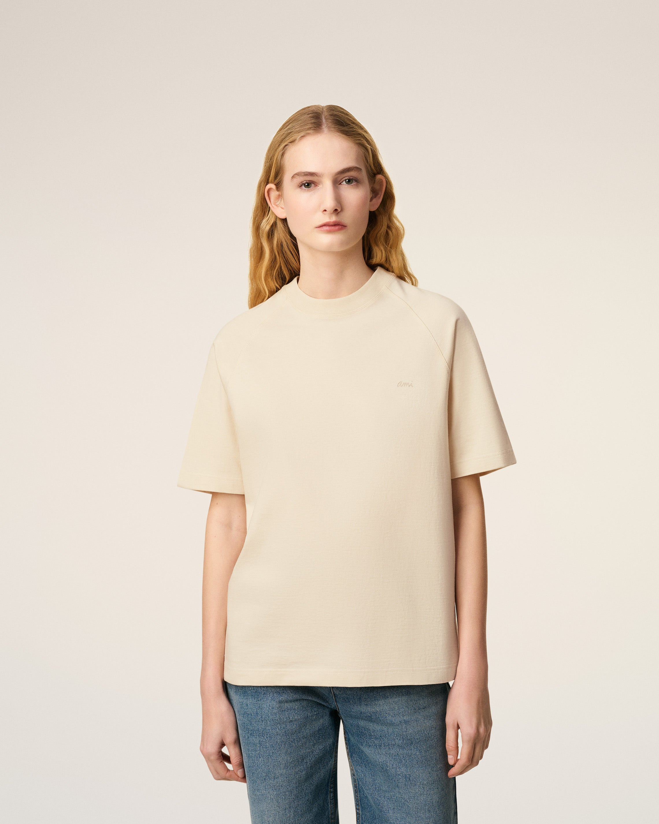 WHITE COTTON SHORT SLEEVES T-SHIRT - 3