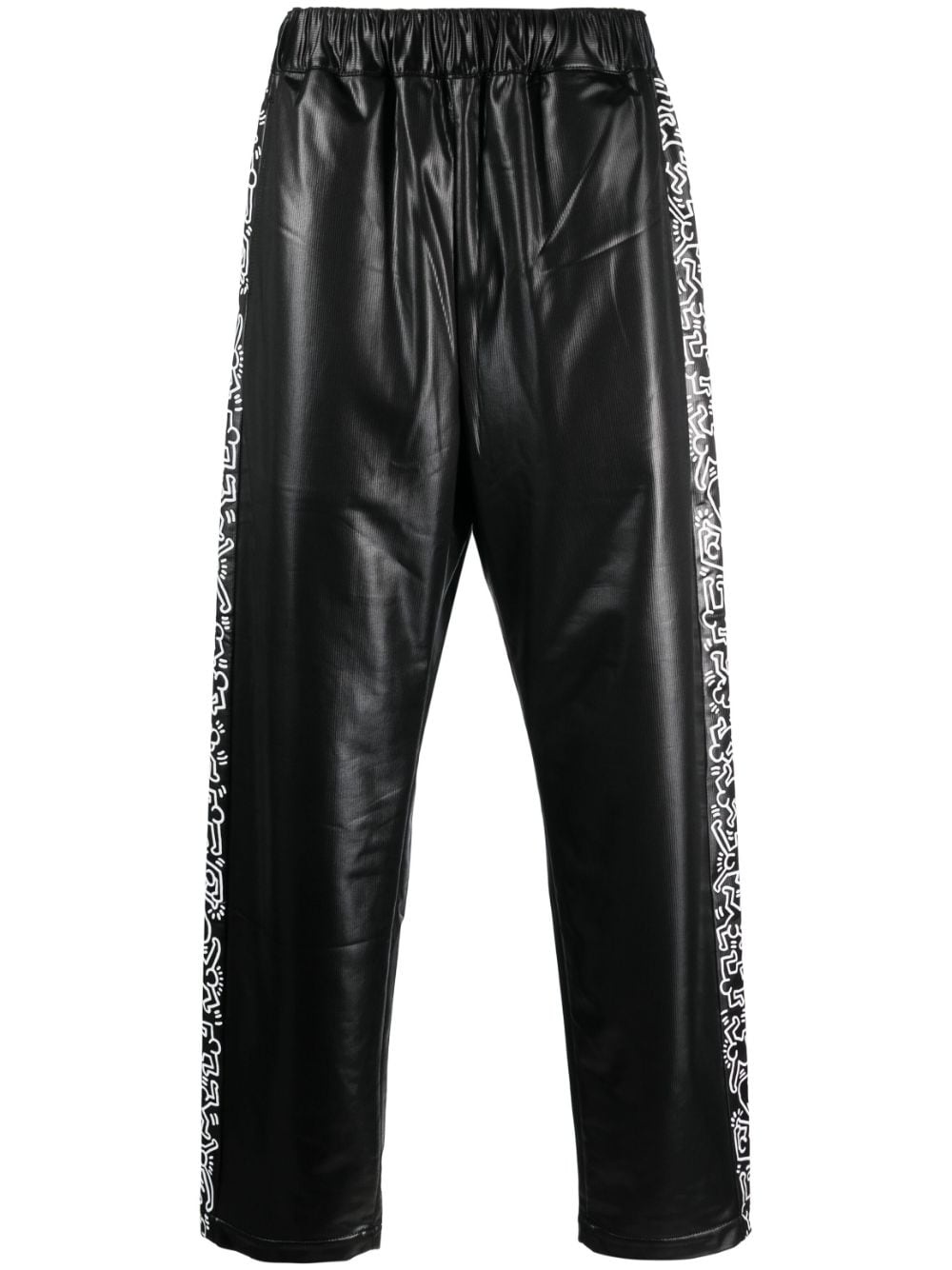Keith Haring tape-detailing track pants - 1