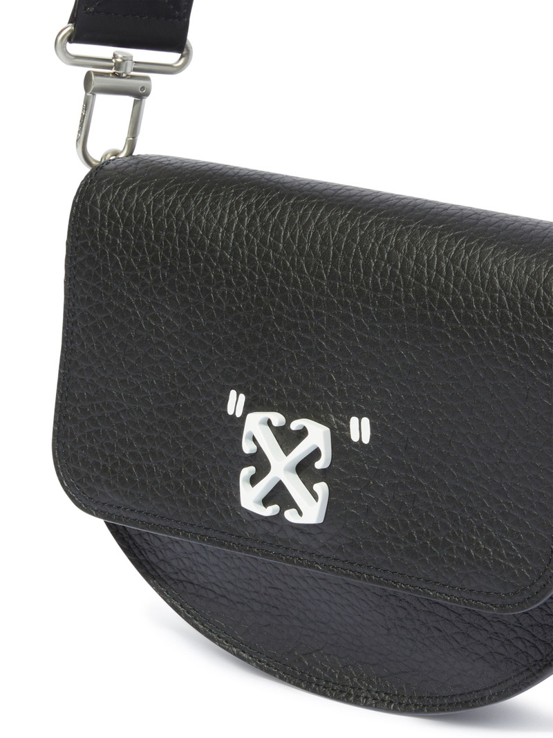 Black Jitney Quote Round Shoulder Bag 7