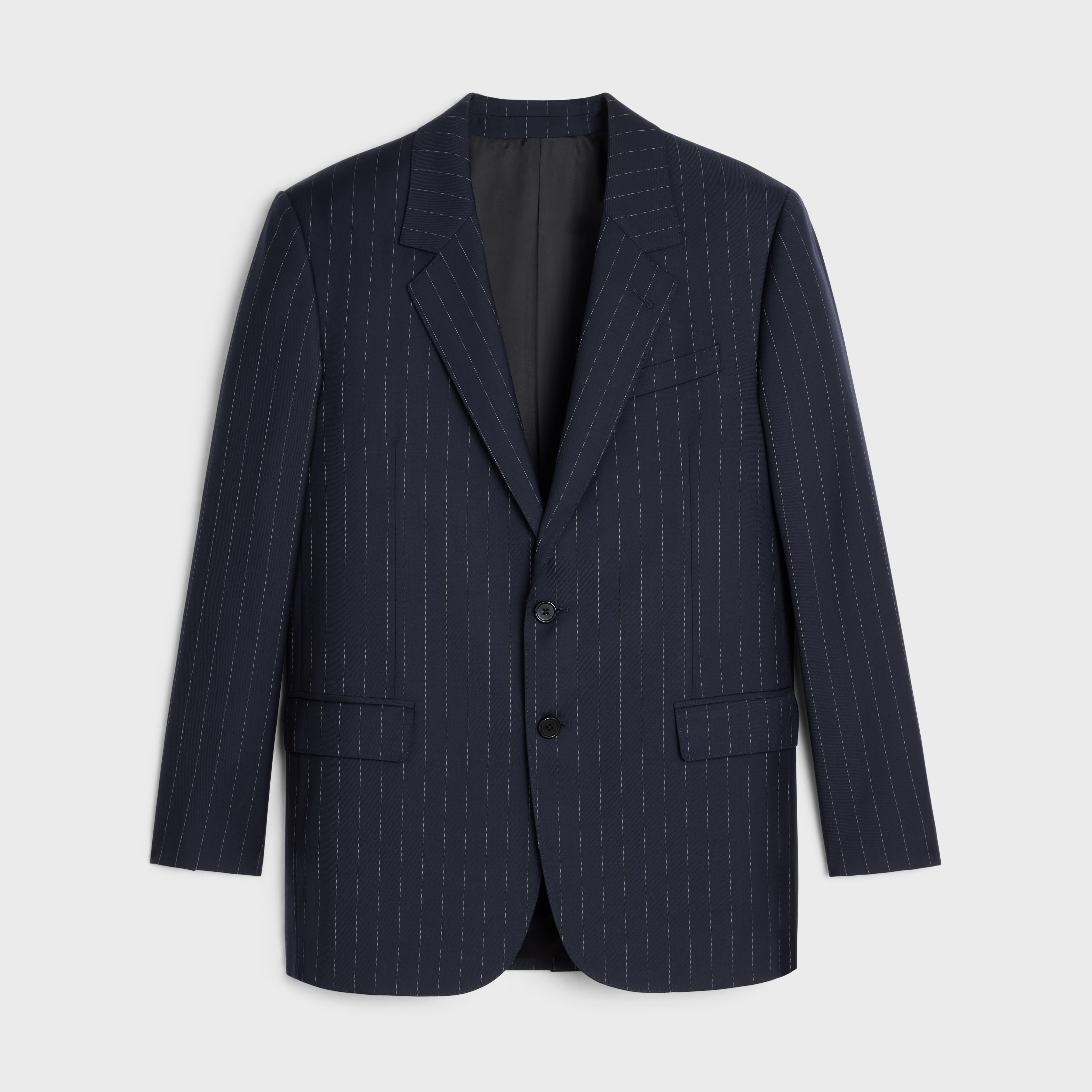 Jude jacket in lightweight striped twill - 1