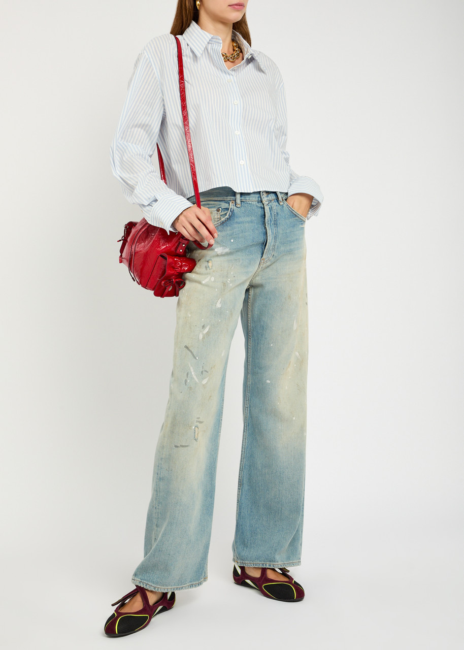 Acne Studios Paint and Dirt-effect Straight-leg Jeans - 4