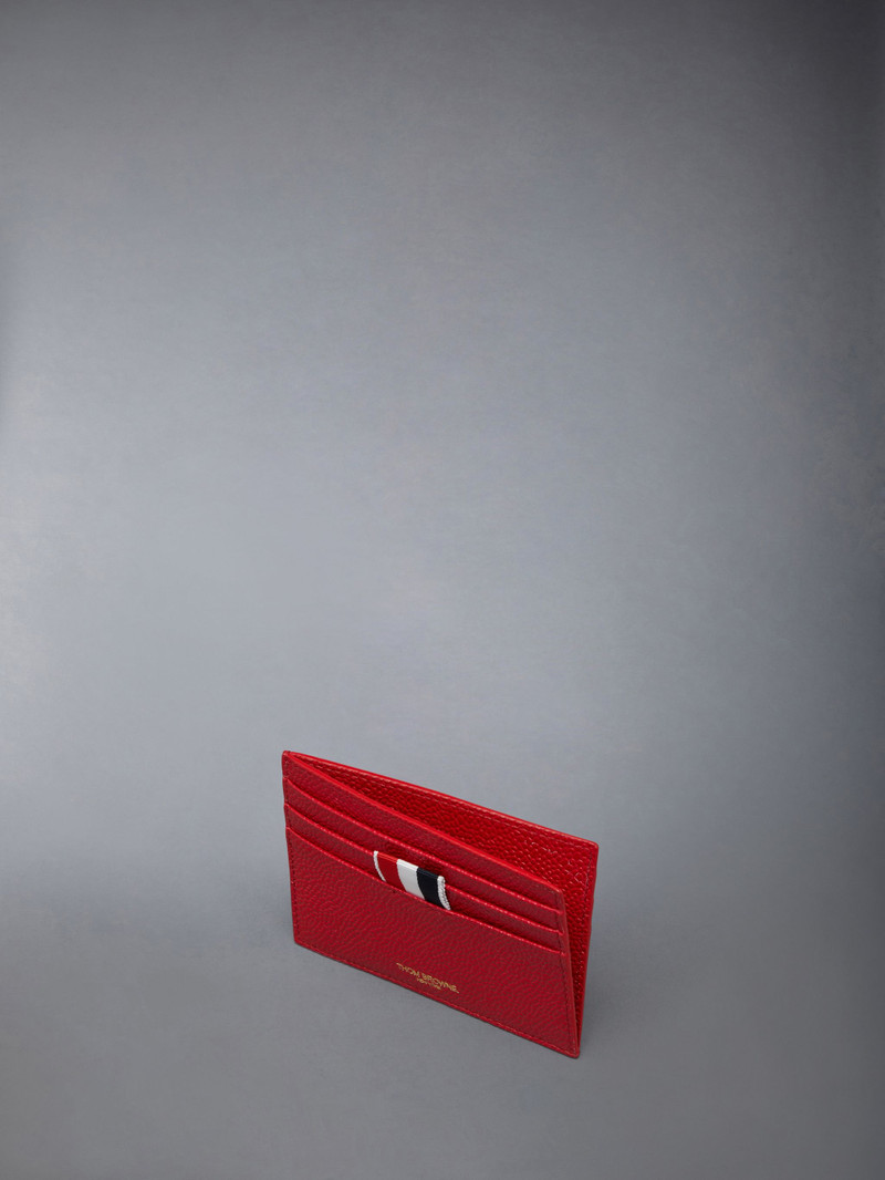 Thom Browne Pebble Grain Leather Note Compartment Single Card Holder outlook