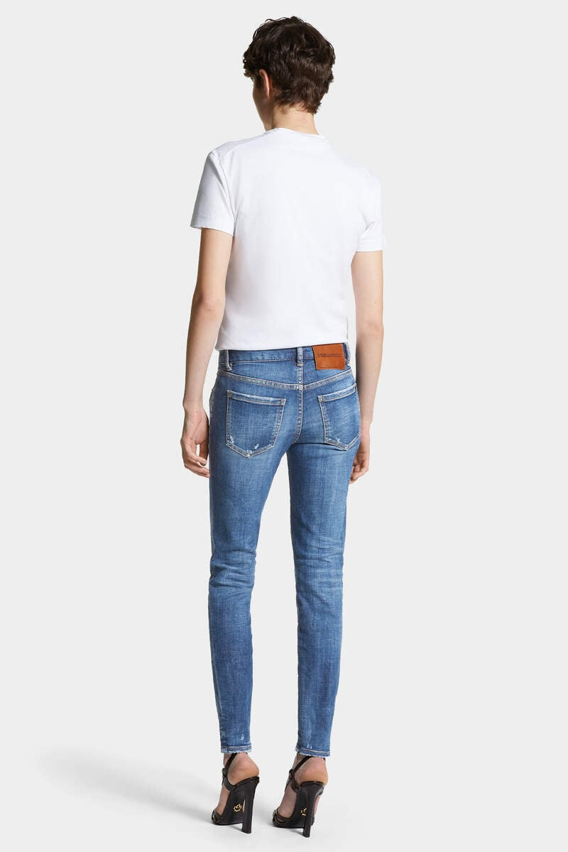 MEDIUM PERFECTO WASH MEDIUM WAIST TWIGGY JEANS - 4