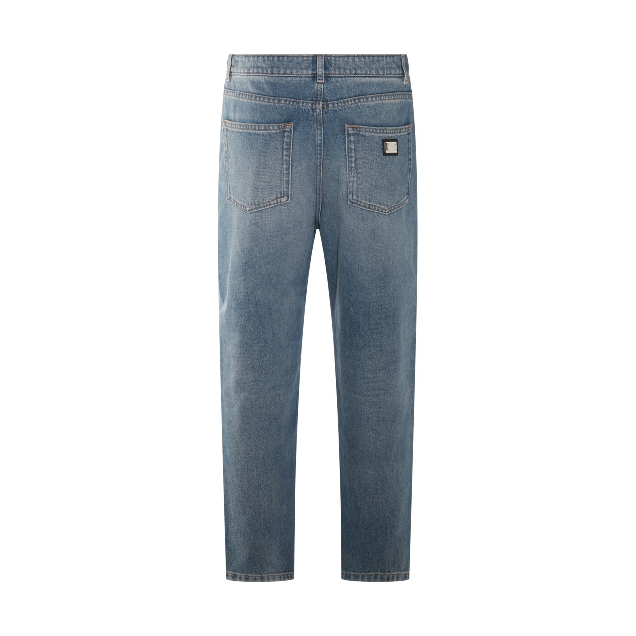 blue cotton denim jeans - 2