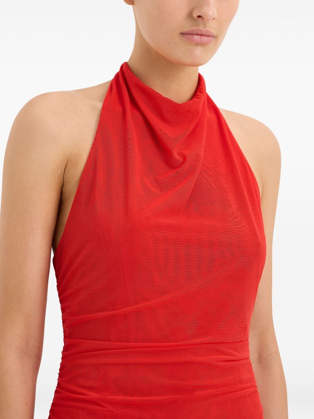 draped sleeveless top - 6