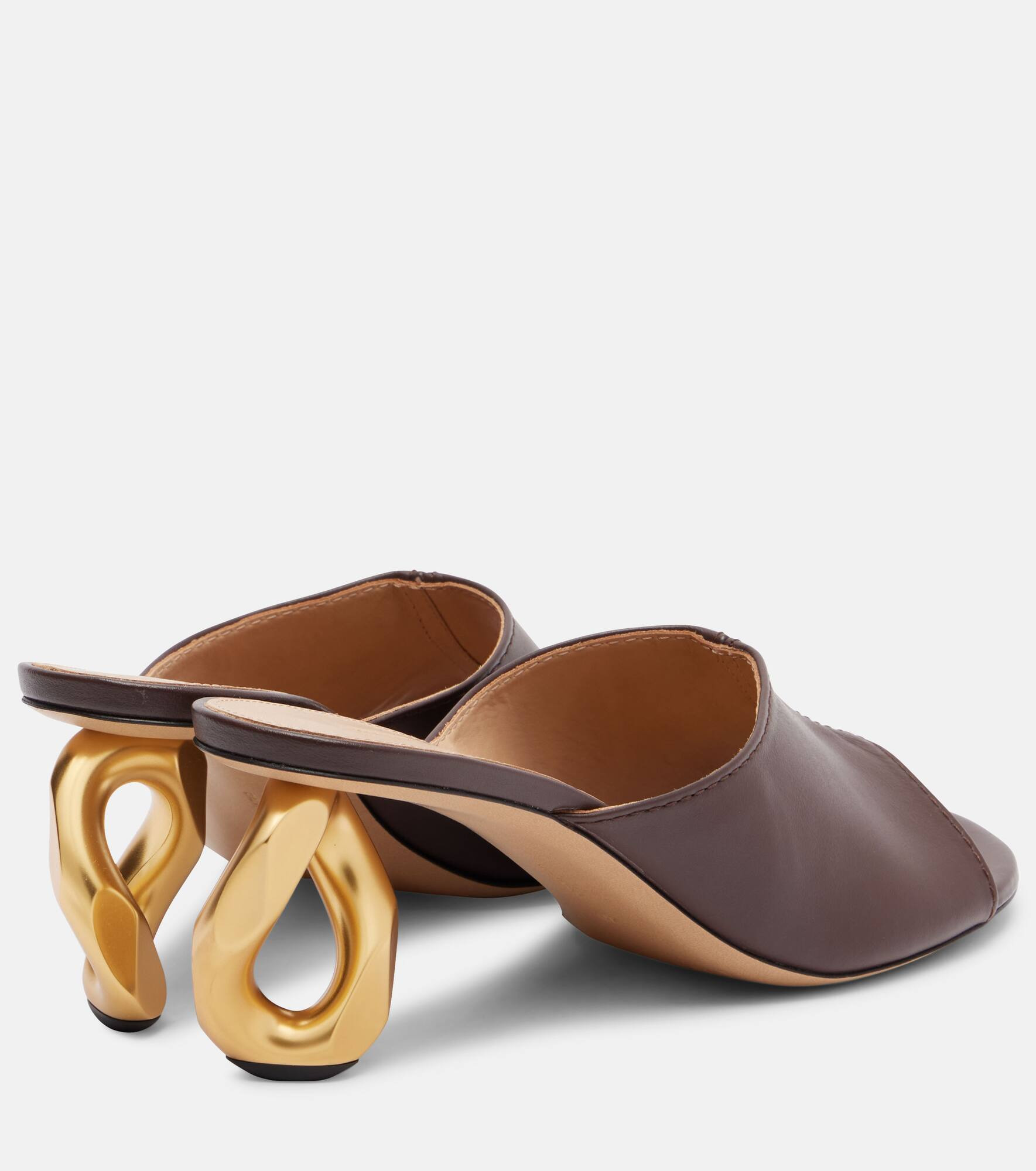 Stitch leather mules - 2