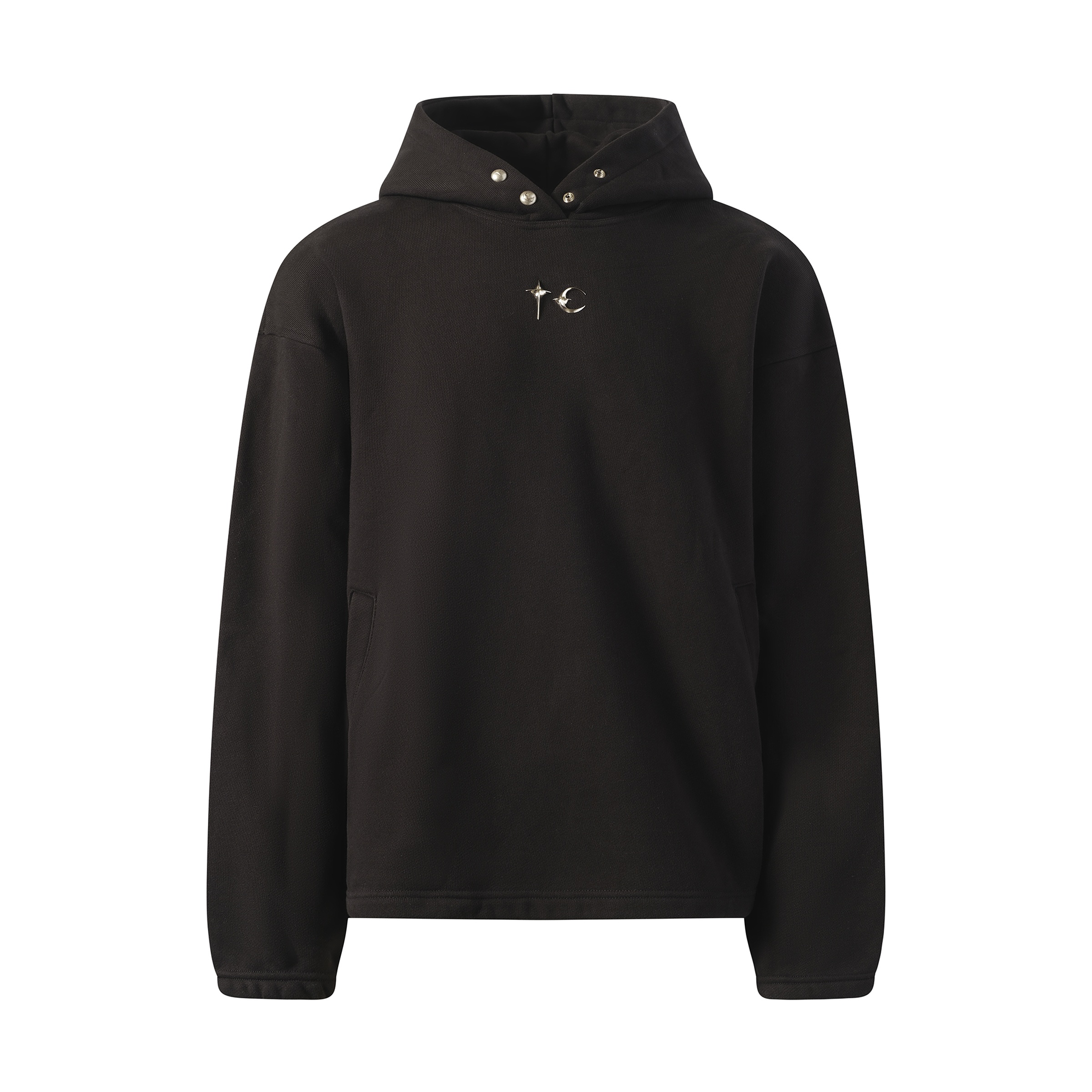 Color Emblem Hoodie in Black - 2