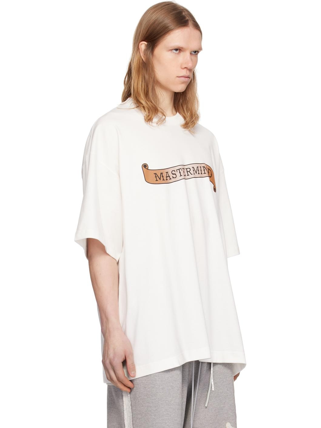 White Oversized Skull Tattoo T-shirt - 2