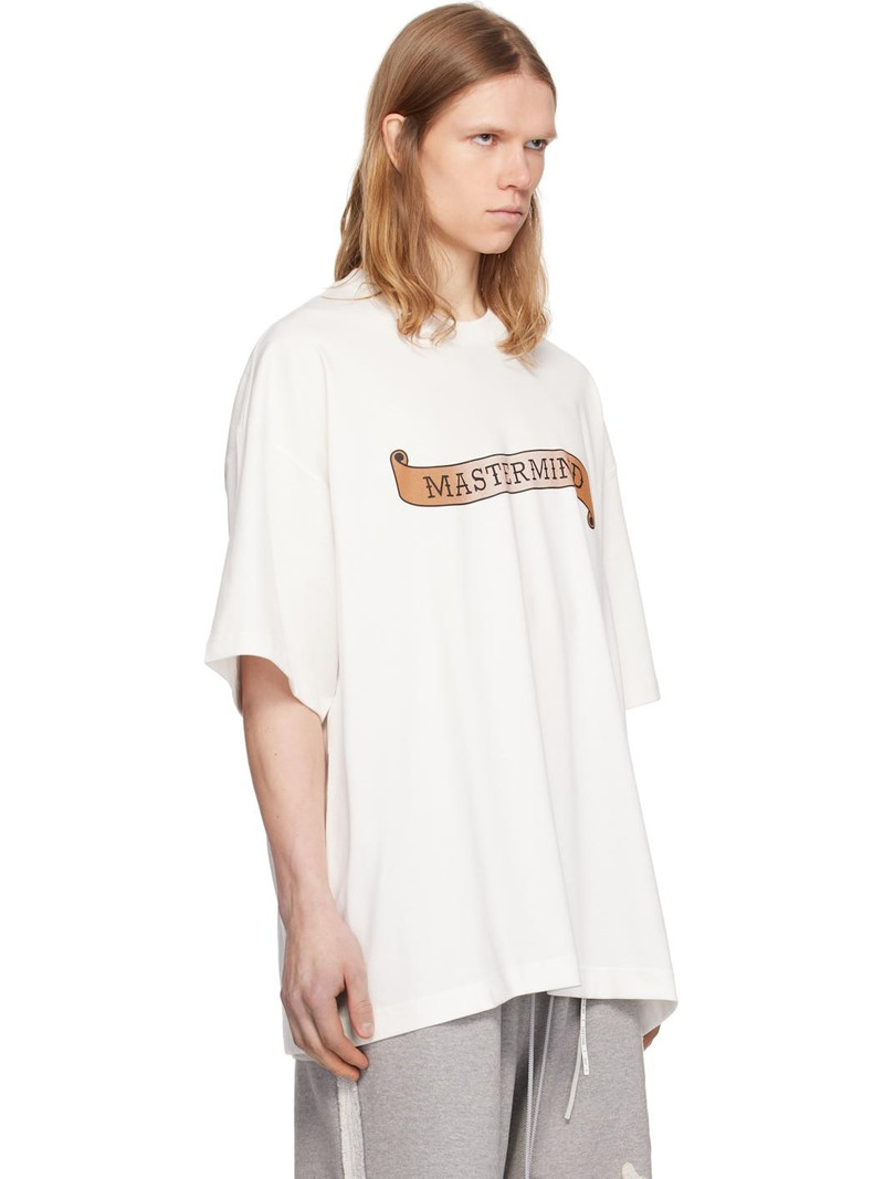 White Oversized Skull Tattoo T-shirt 2
