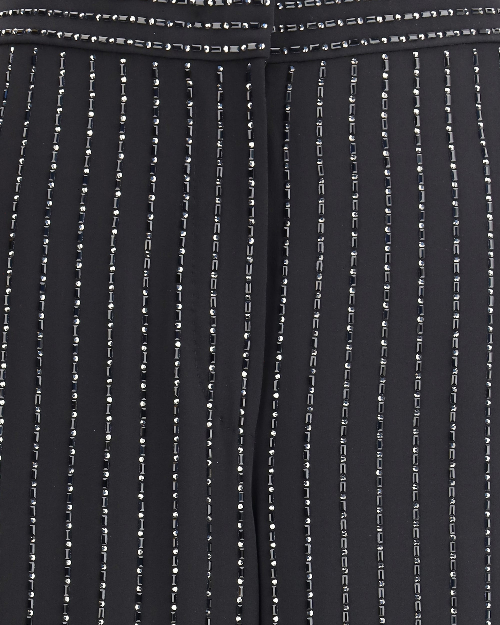 Wide-leg silk Pants with strass - 3