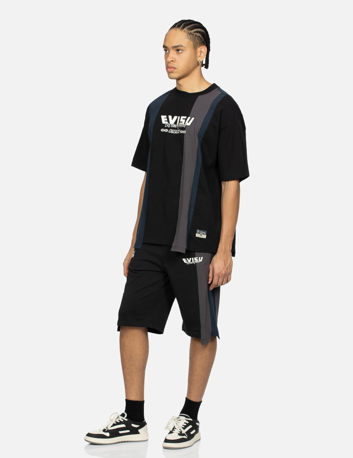 DECONSTRUCTED PLAYFUL GODHEAD PRINTED REGULAR FIT SWEAT SHORTS - 3